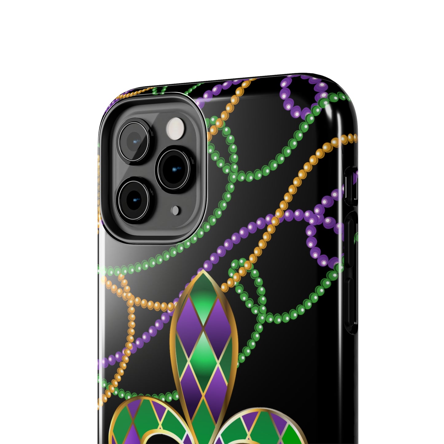 Blacked out Mardi Gras Tough iPhone Case iPhone 15 accessories