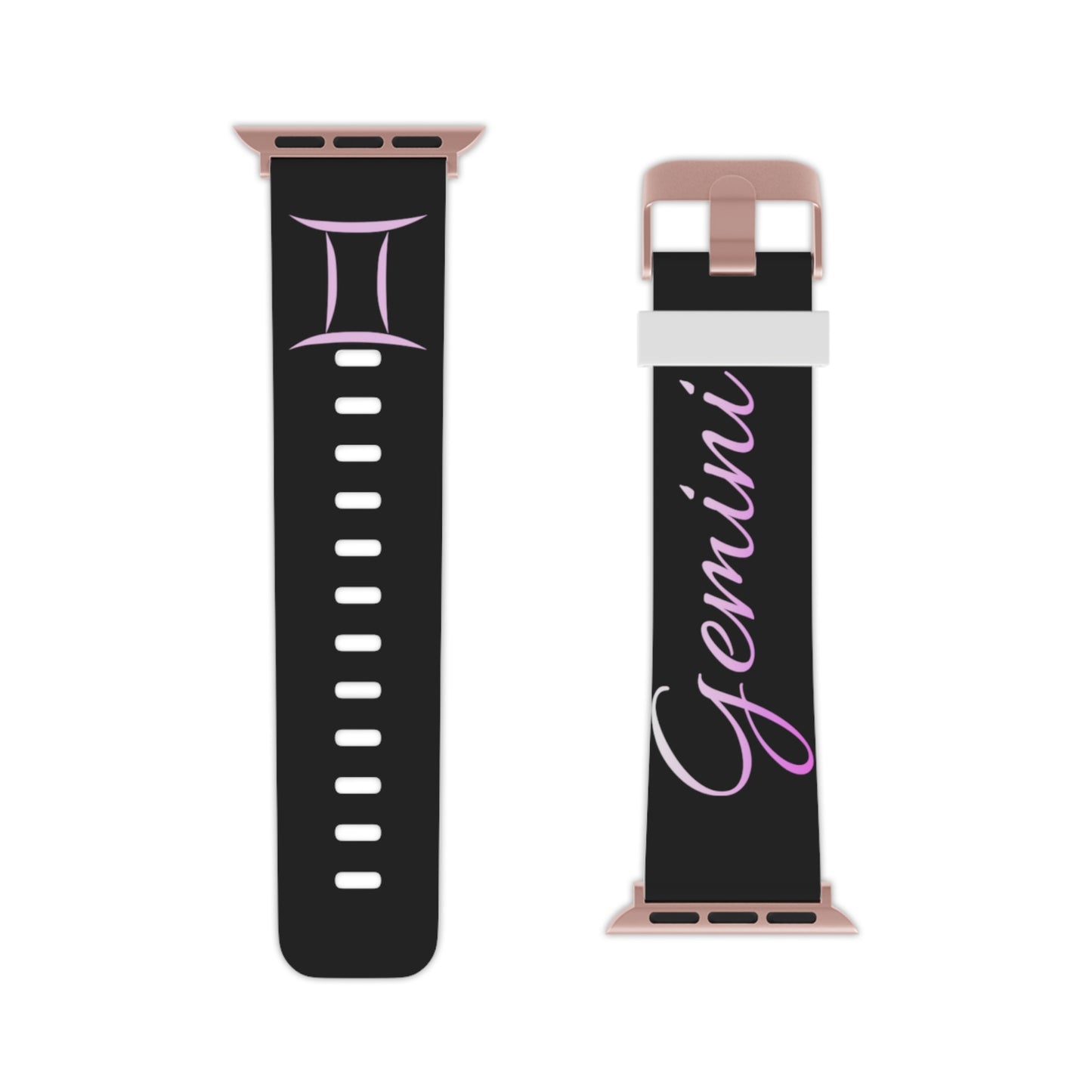 Pink & Black Gemini Watch Band for Apple Watch Series 1-9, SE and Ultra, 38-40mm/ 42-44mm