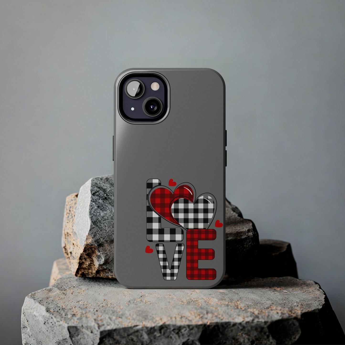 Grey LOVE/ Tough iPhone Case