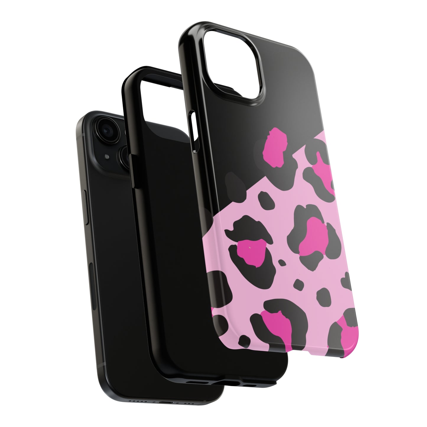 pink & black leopard print Tough Phone Cases iPhone 14 pro max accessories