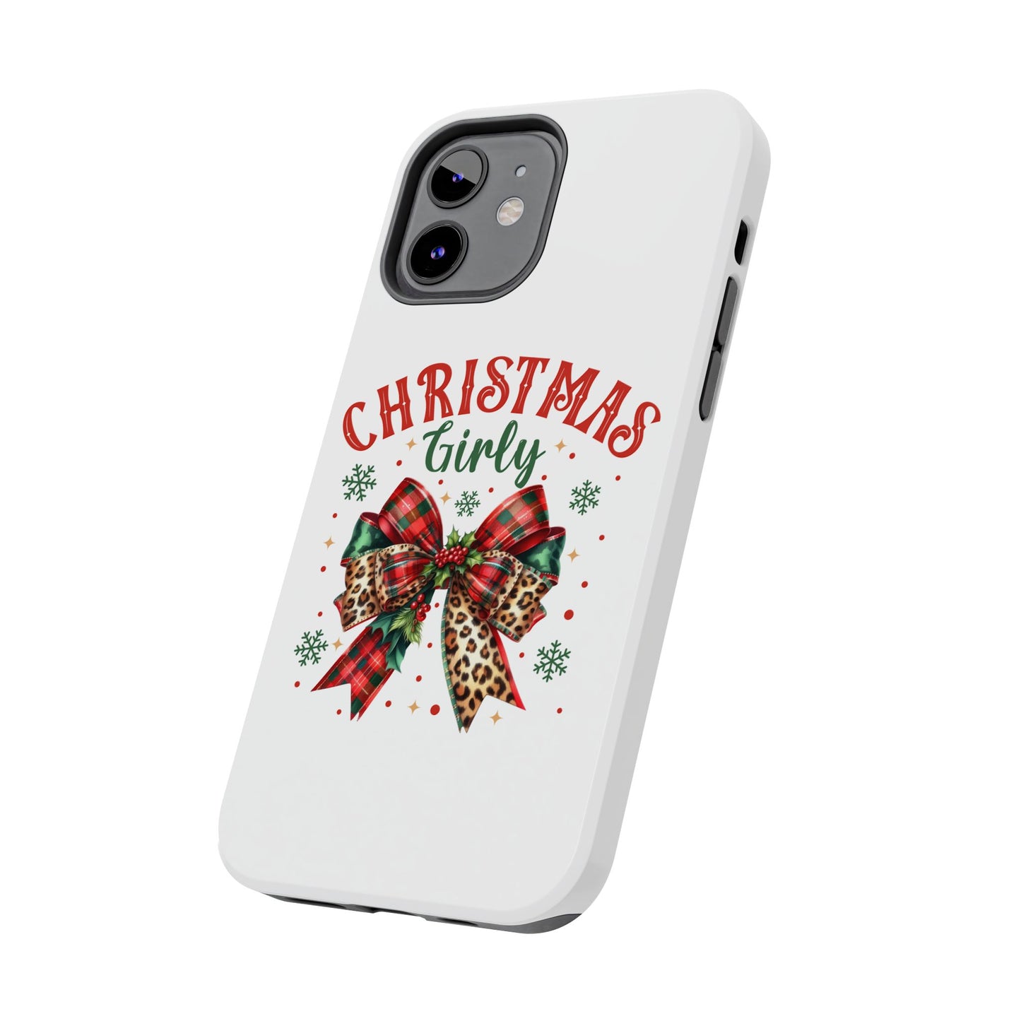 Christmas girly iPhone 16 Case, Christmas iPhone Cover, Festive Holiday Accessory, Cute Xmas Phone Protector, Winter Santa Tech