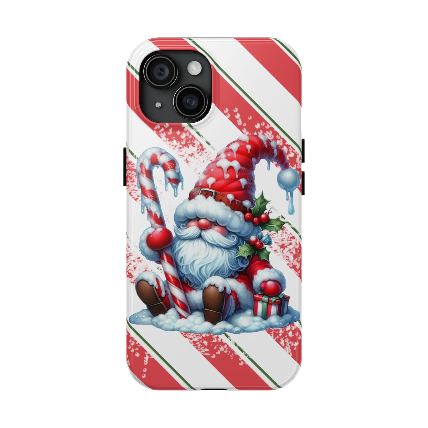 Santa Gnome iPhone 16 Case, Christmas iPhone Cover, Festive Holiday Accessory, Cute Xmas Phone Protector, Winter Santa Tech