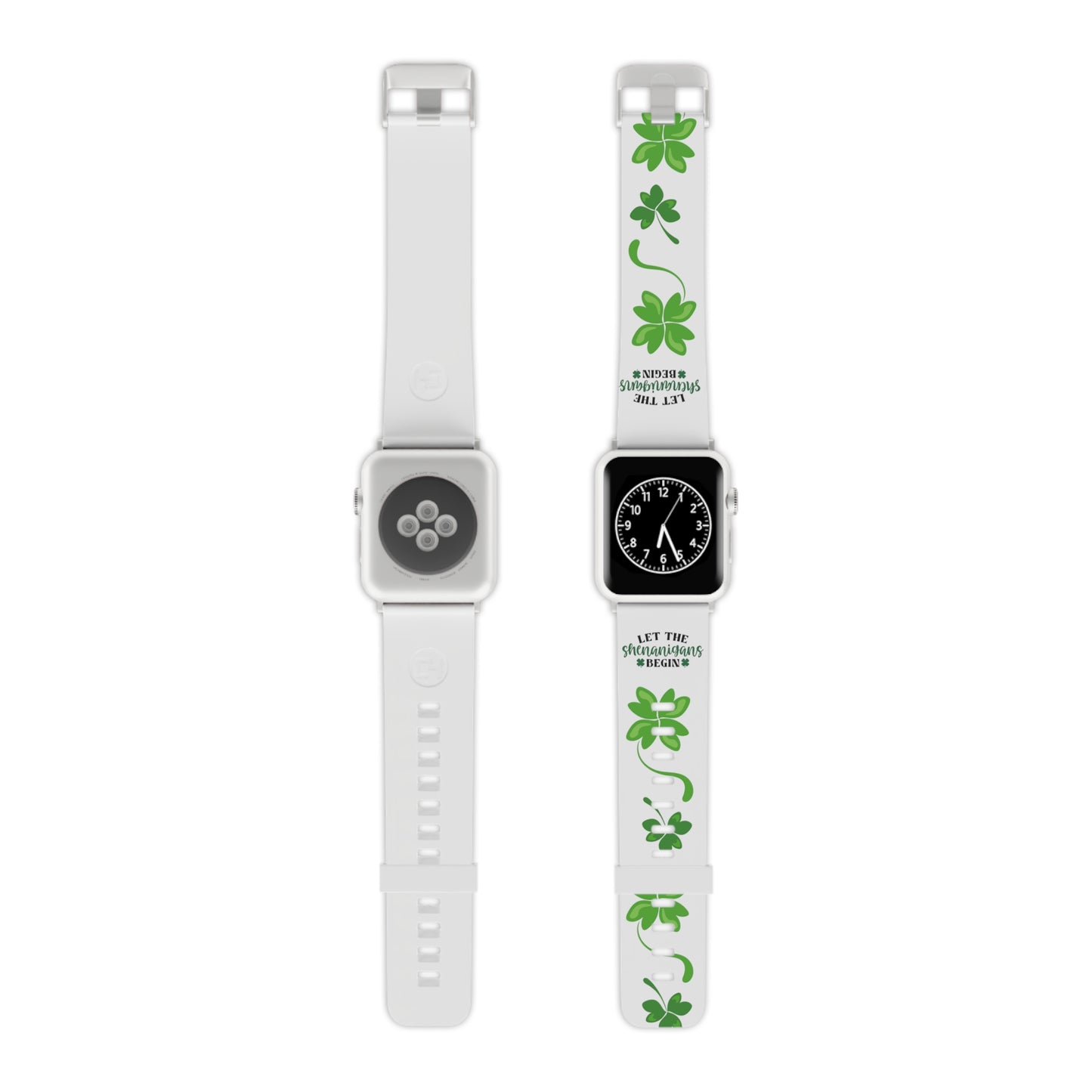 Let the shenanigans begin, shamrock Watch Band for Apple Watch  Series 1-9, SE and Ultra, 38-40mm/ 42-44mm