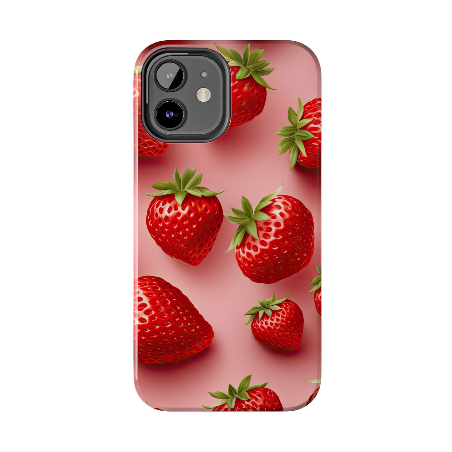Strawberry dream summer aesthetics iPhone case. Compatible with iPhone models 11-16 Custom phone case for smartphones. design for Girls, Woman