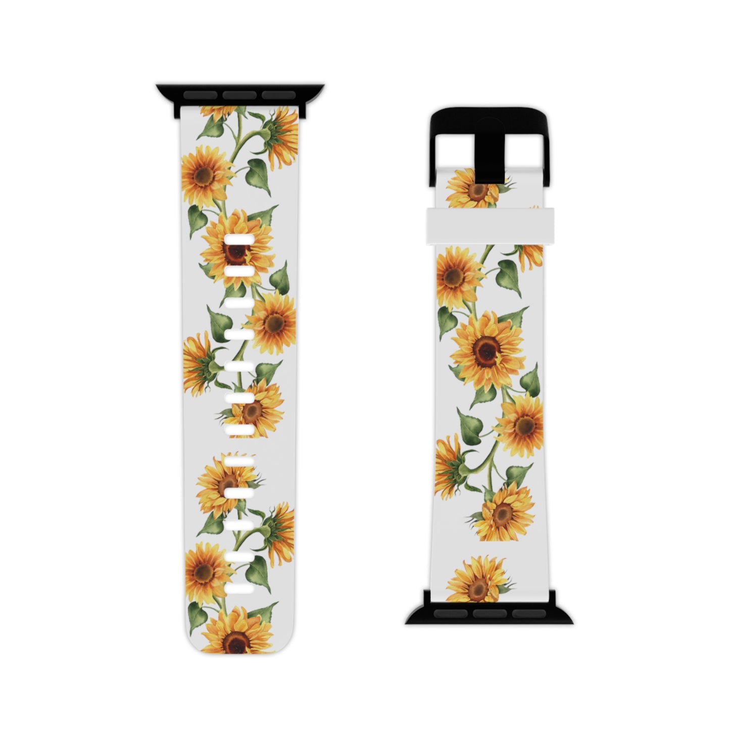 Vined sunflowers Watch Band for Apple Watch Series 1-9, SE and Ultra, 38-40mm/ 42-44mm