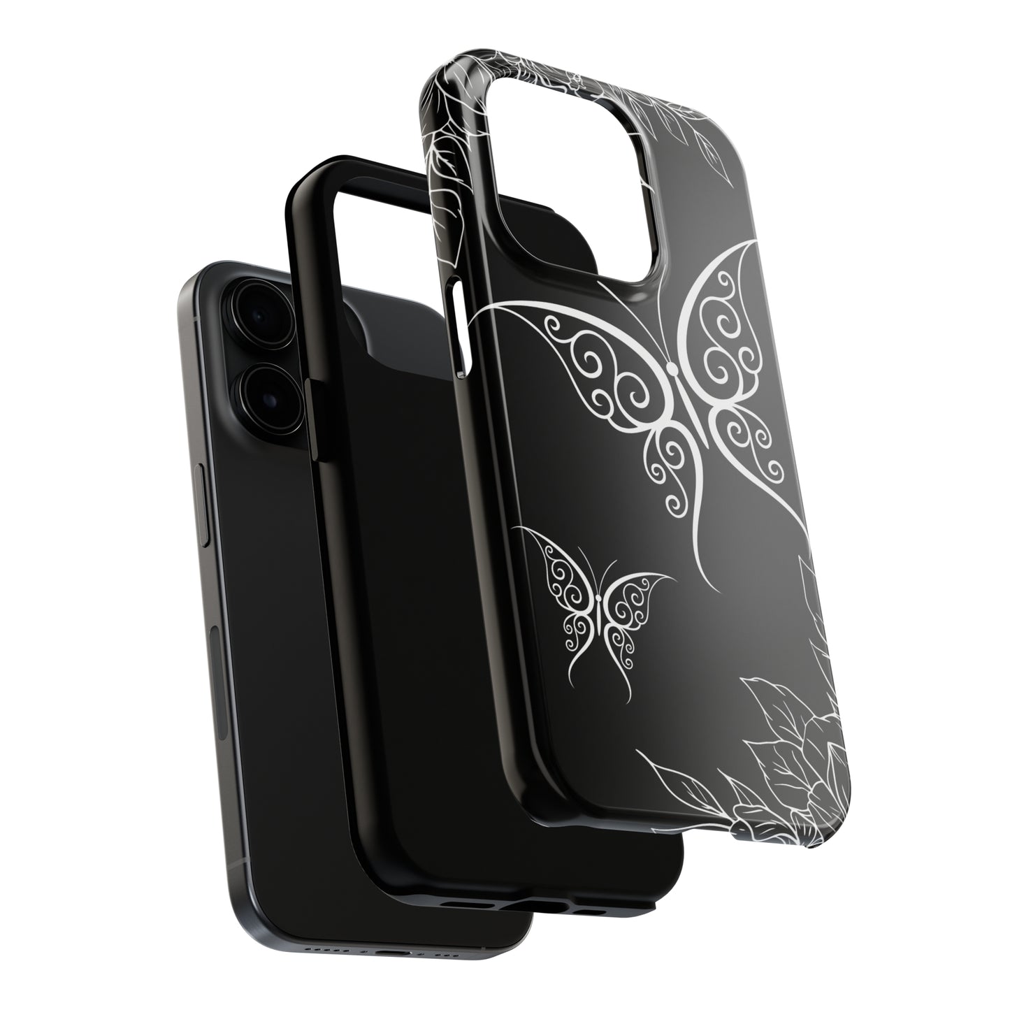 Black & White butterfly/ Tough IPhone Cases/ Nature