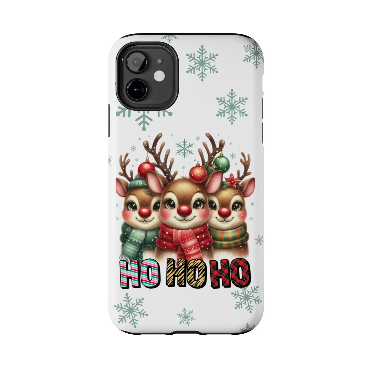 Festive reindeer Christmas iPhone 16 Case, Christmas iPhone Cover, Festive Holiday Accessory, Cute Xmas Phone Protector, Winter Santa Tech