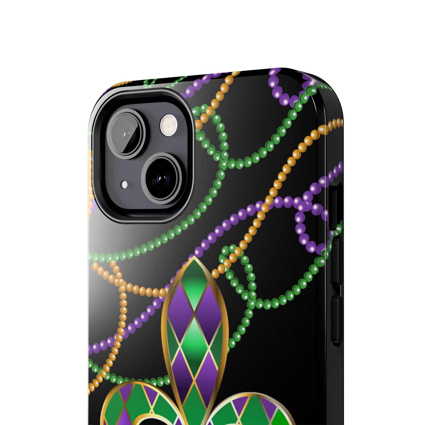 Blacked out Mardi Gras Tough iPhone Case iPhone 15 accessories