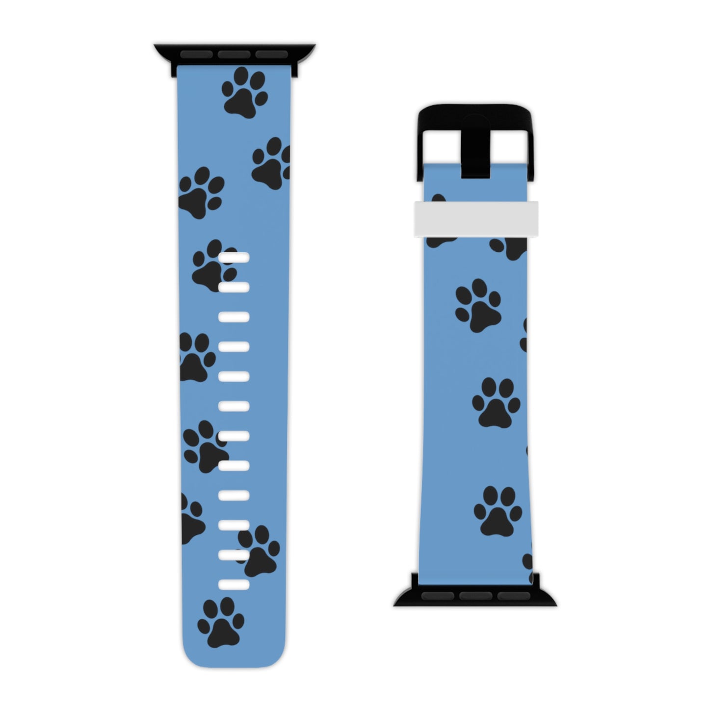 Blue traveling paws Watch Band for Apple Watch Series 1-9, SE and Ultra, 38-40mm/ 42-44mm