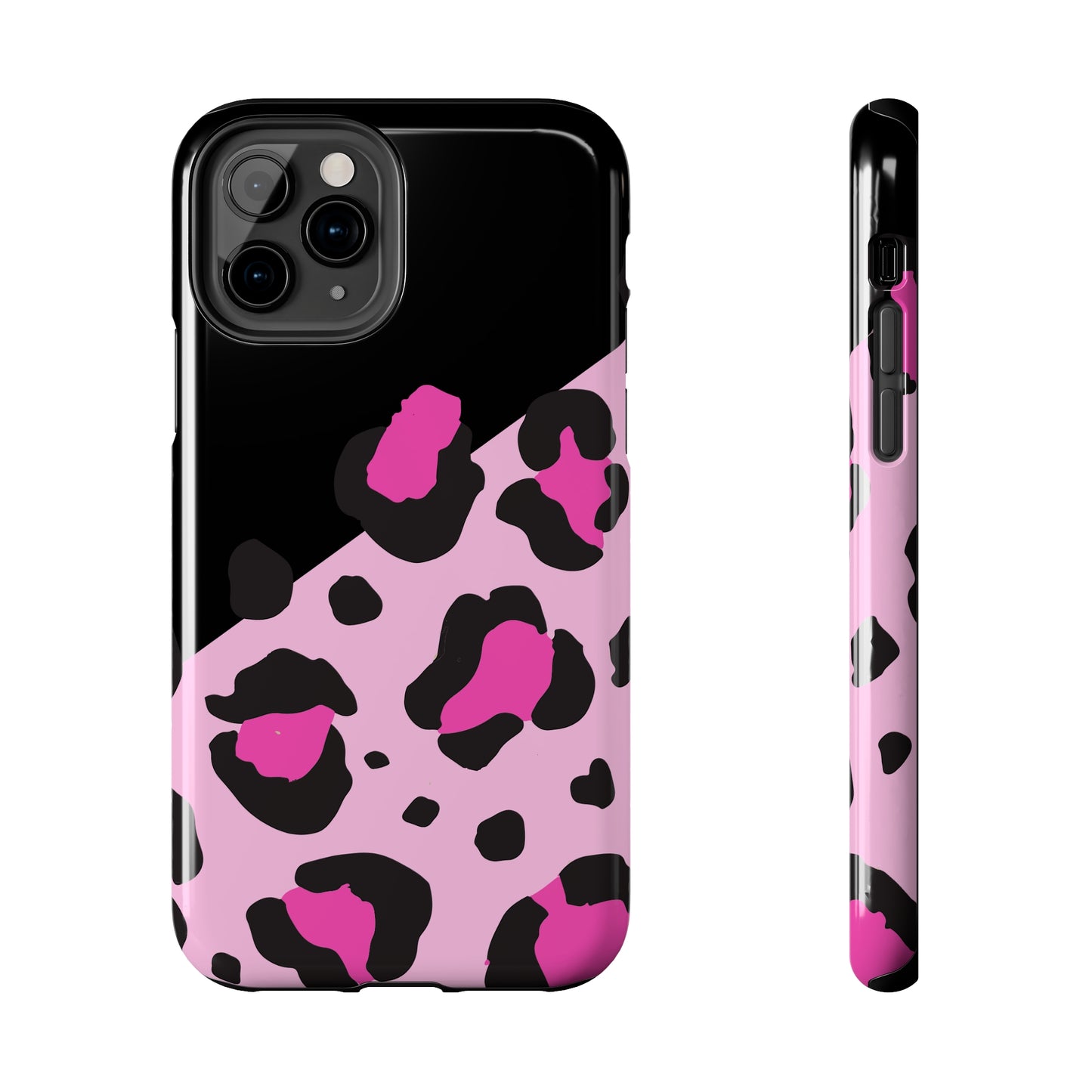 pink & black leopard print Tough Phone Cases iPhone 14 pro max accessories