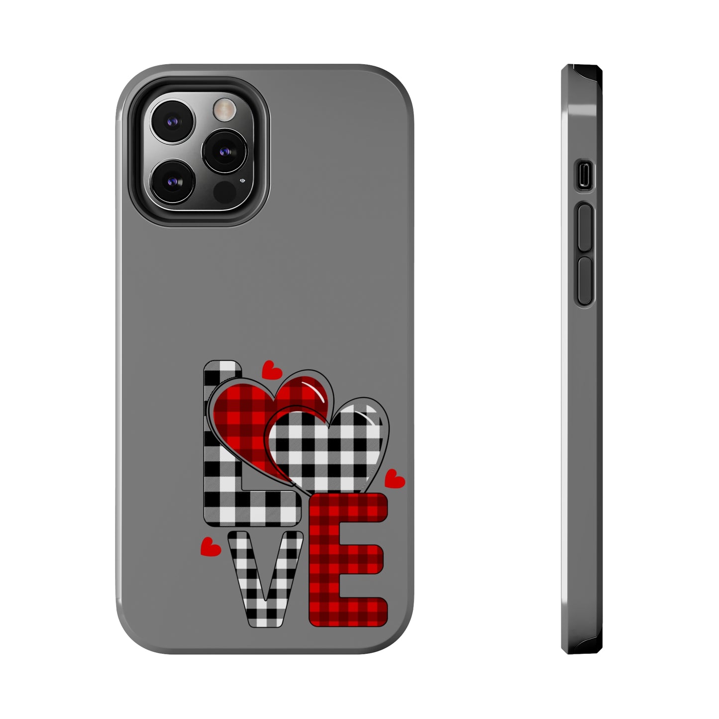 Grey LOVE/ Tough iPhone Case