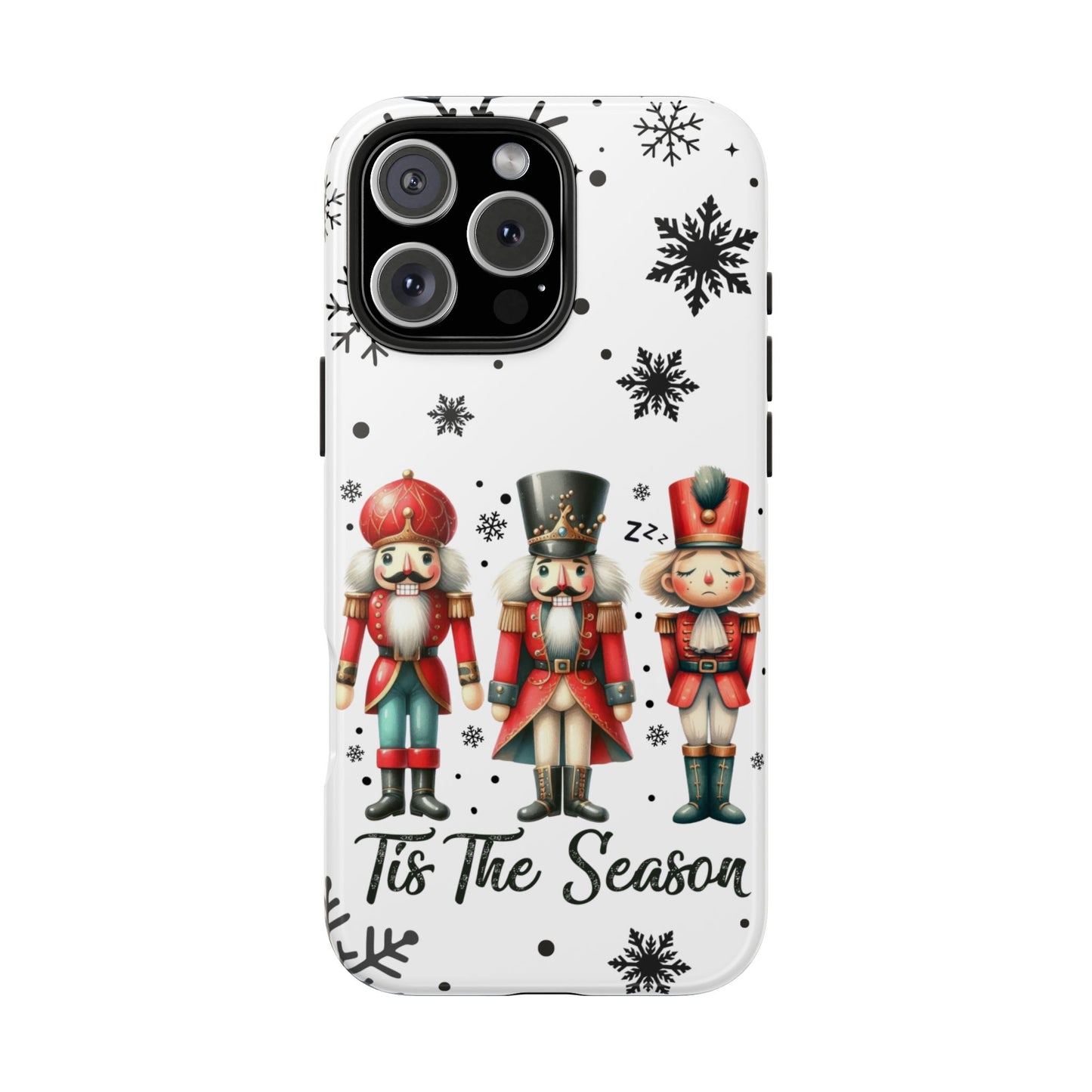 Nutcracker iPhone 16 Case, Christmas iPhone Cover, Festive Holiday Accessory, Cute Xmas Phone Protector, Winter Santa Tech