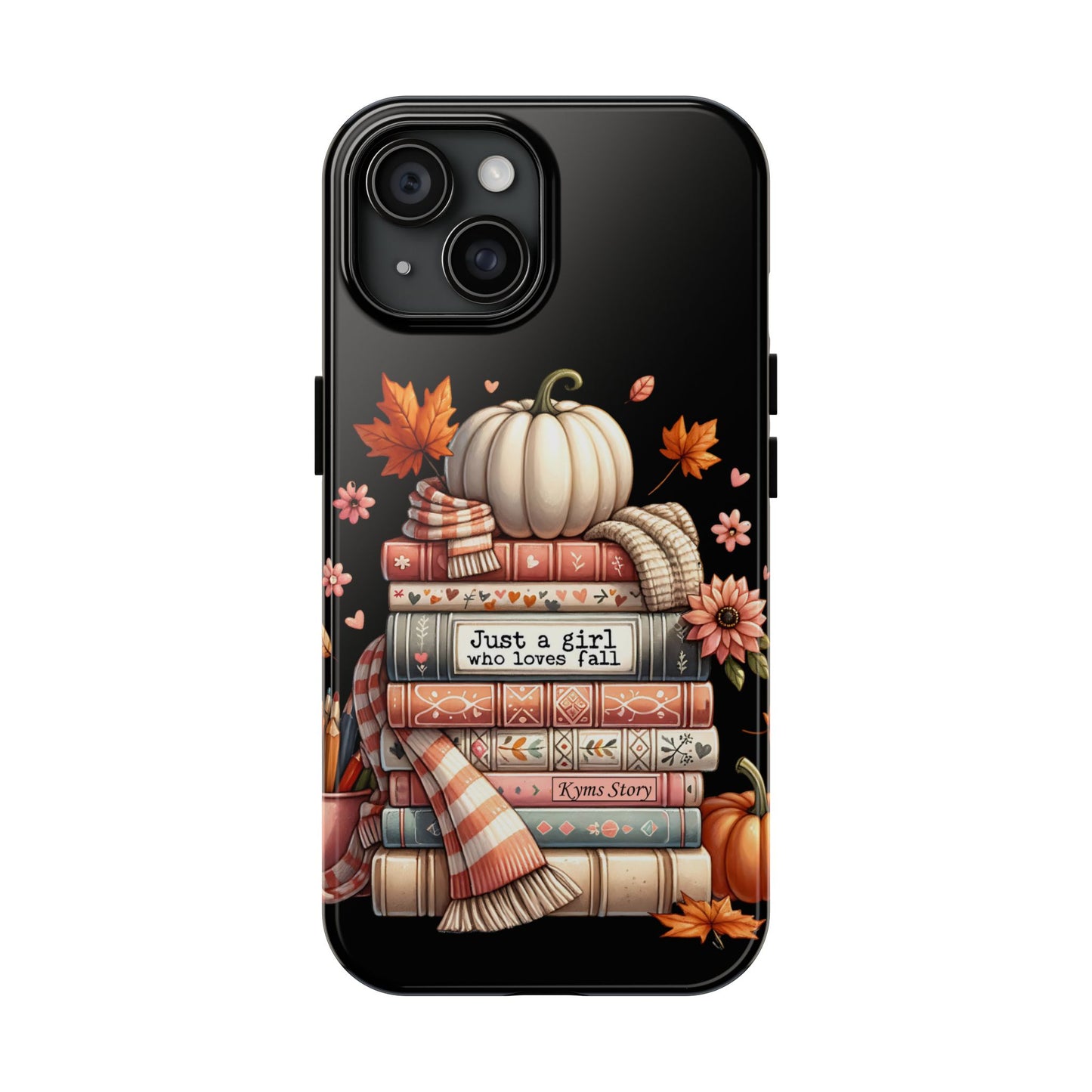 Custom personalized fall/ booklover iPhone case iPhone models 11-15