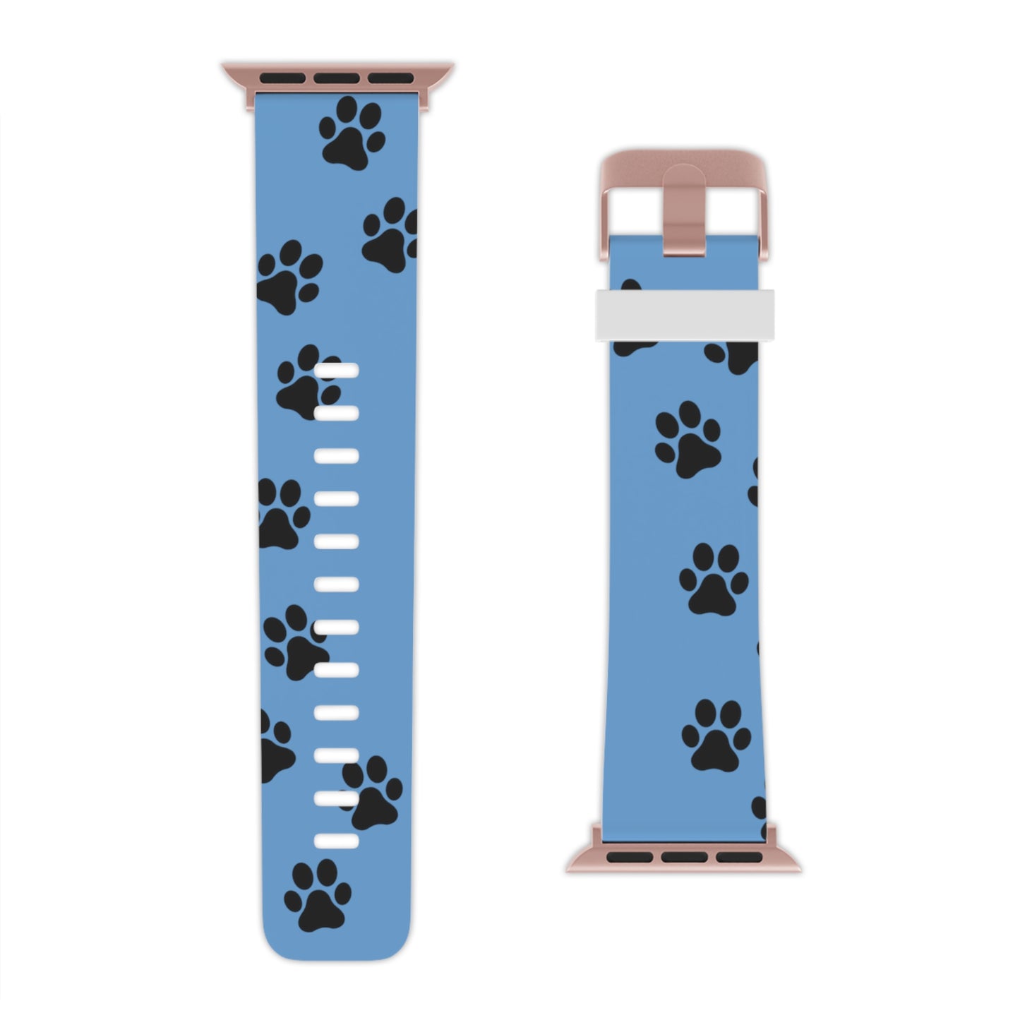 Blue traveling paws Watch Band for Apple Watch Series 1-9, SE and Ultra, 38-40mm/ 42-44mm