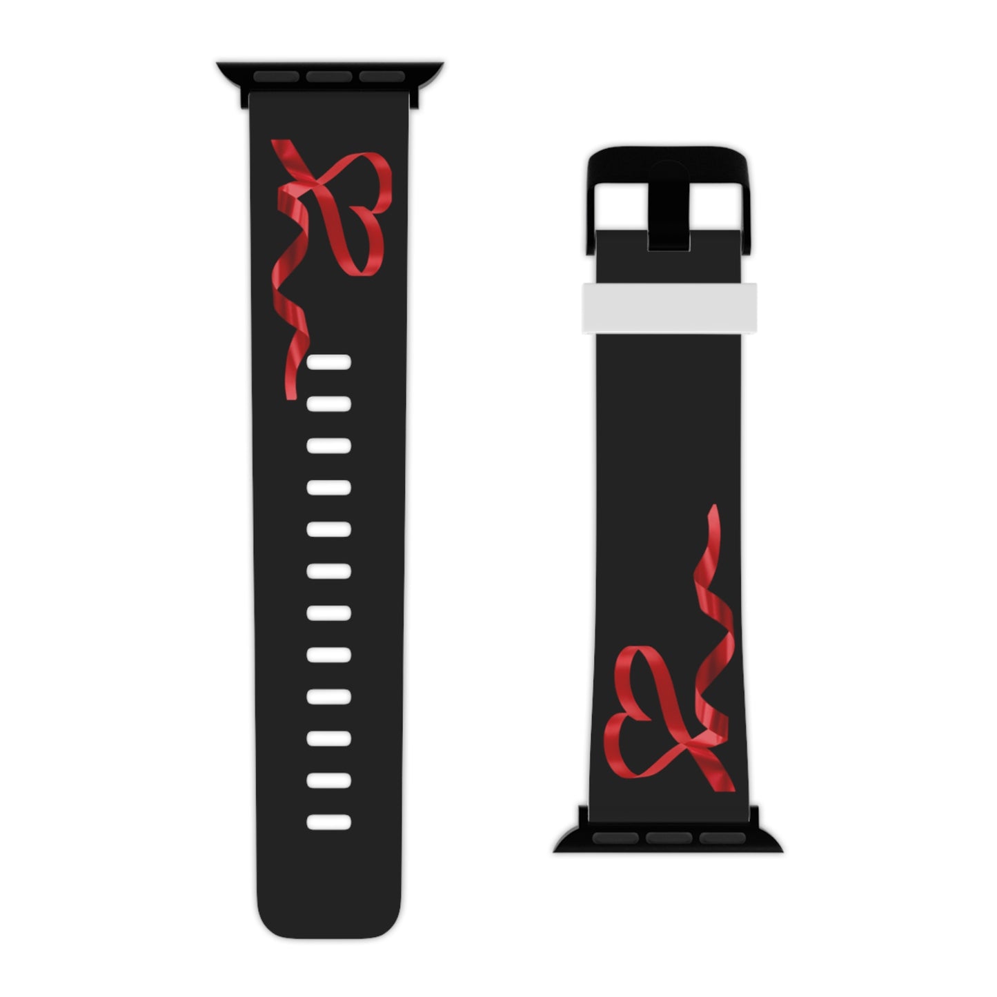 Valentines ribbon Watch Band for Apple Watch Series 1-9, SE and Ultra, 38-40mm/ 42-44mm