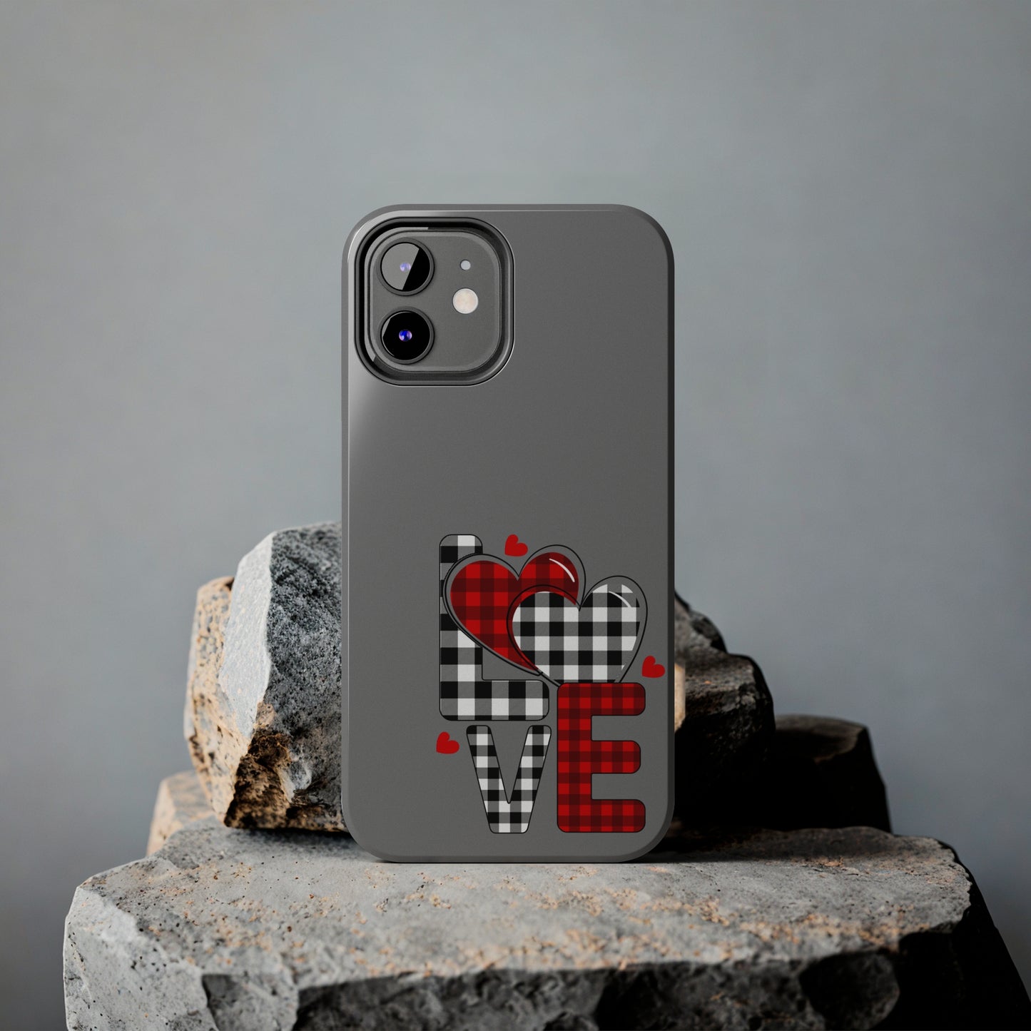 Grey LOVE/ Tough iPhone Case