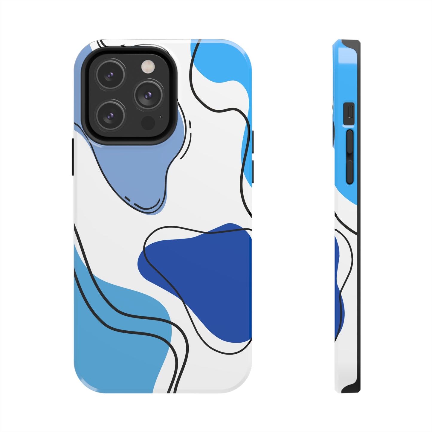 Blue Boho/ Tough iPhone Case/ Abstract