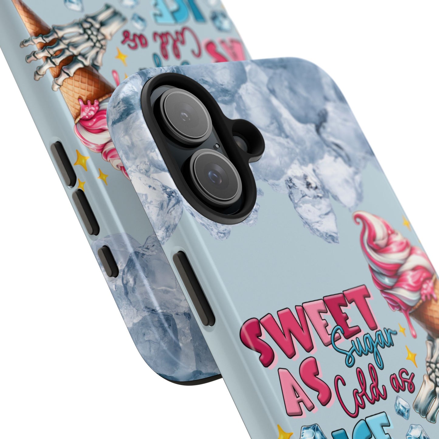 Cold as ice summer aesthetics iPhone case. Compatible with iPhone models 11-16 Custom phone case for smartphones. design for Girls, Woman