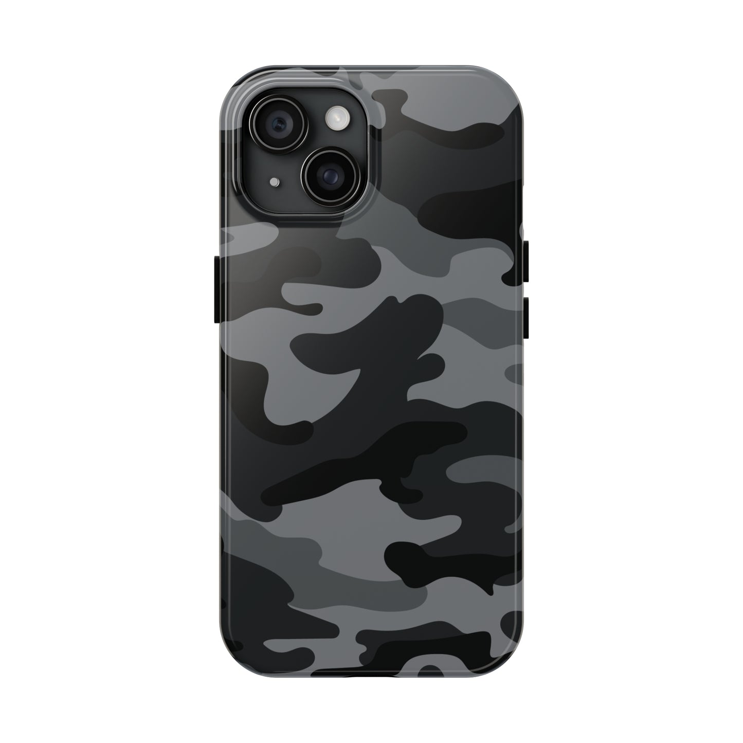 Black & Grey Camo Tough iPhone Case iPhone 15 accessories