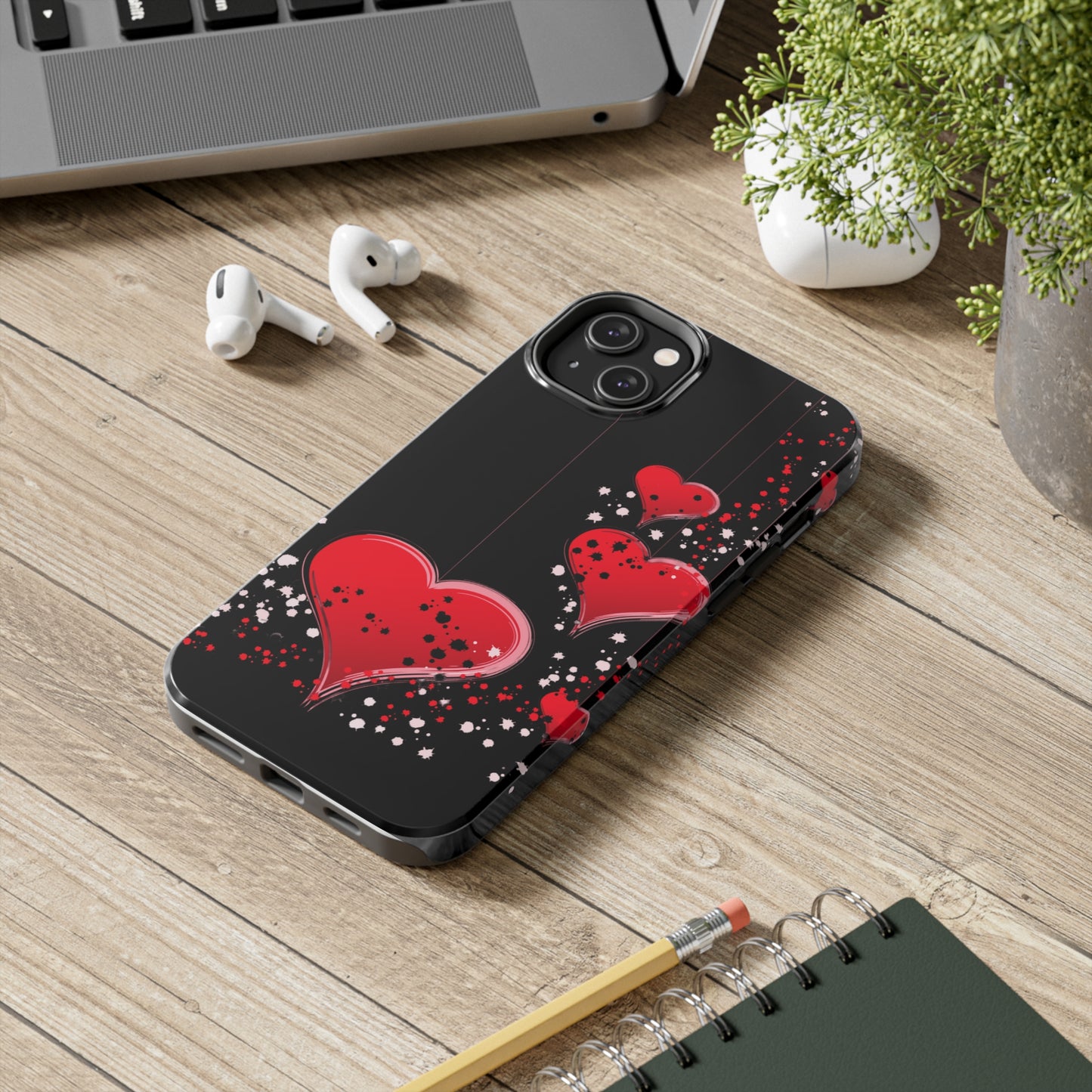 Heart on a string/ Tough iPhone Case/ iphone accessories/ Valentines Day