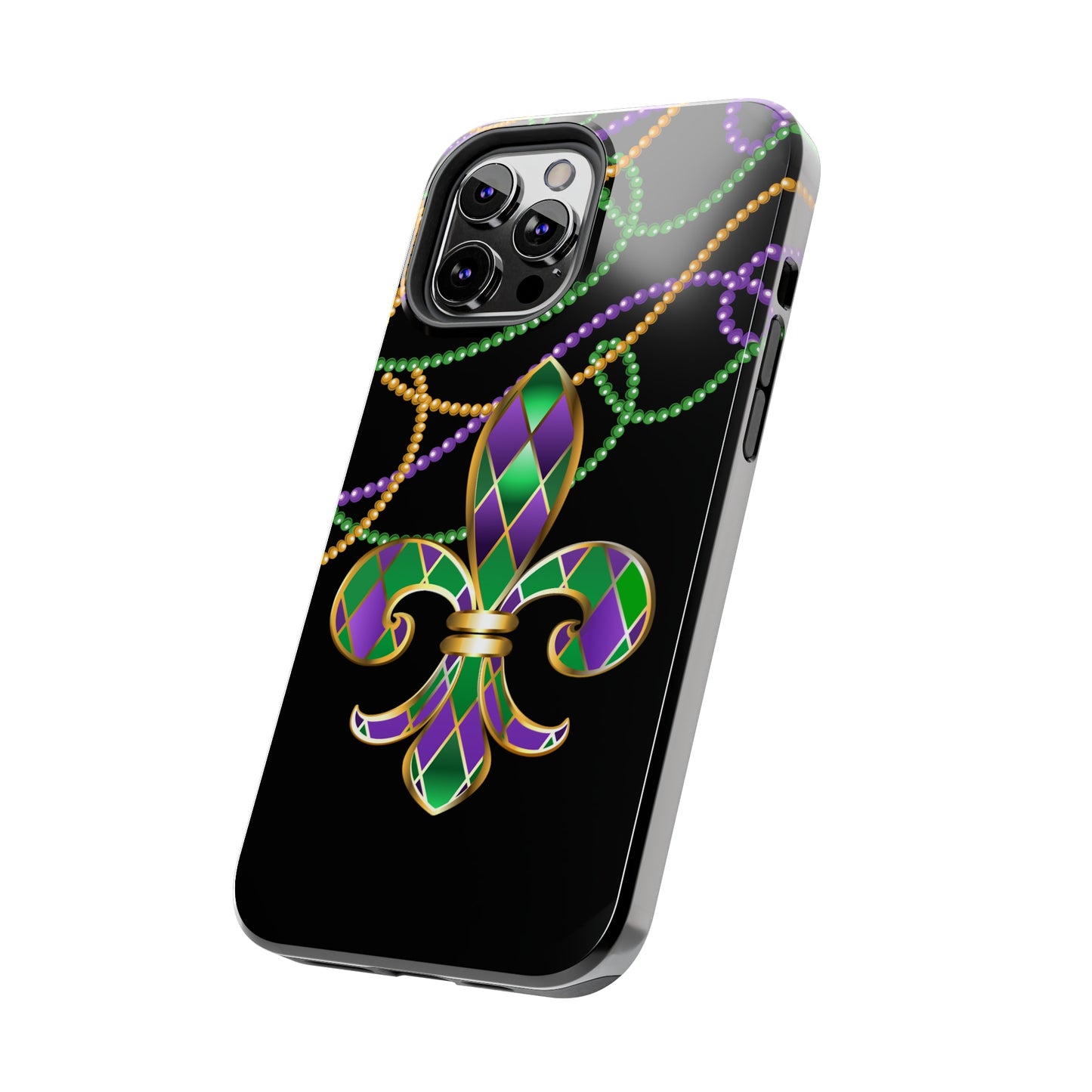 Blacked out Mardi Gras Tough iPhone Case iPhone 15 accessories