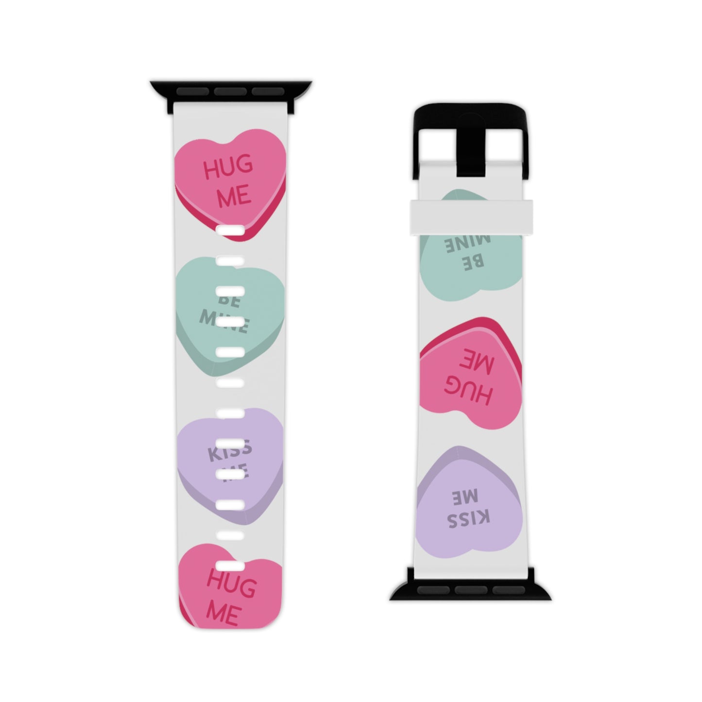 Candy hearts Watch Band for Apple Watch Series 1-9, SE and Ultra, 38-40mm/ 42-44mm