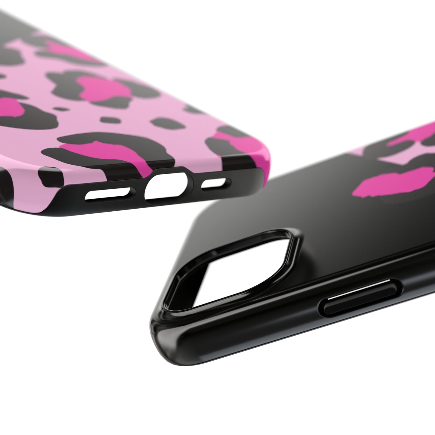 pink & black leopard print Tough Phone Cases iPhone 14 pro max accessories