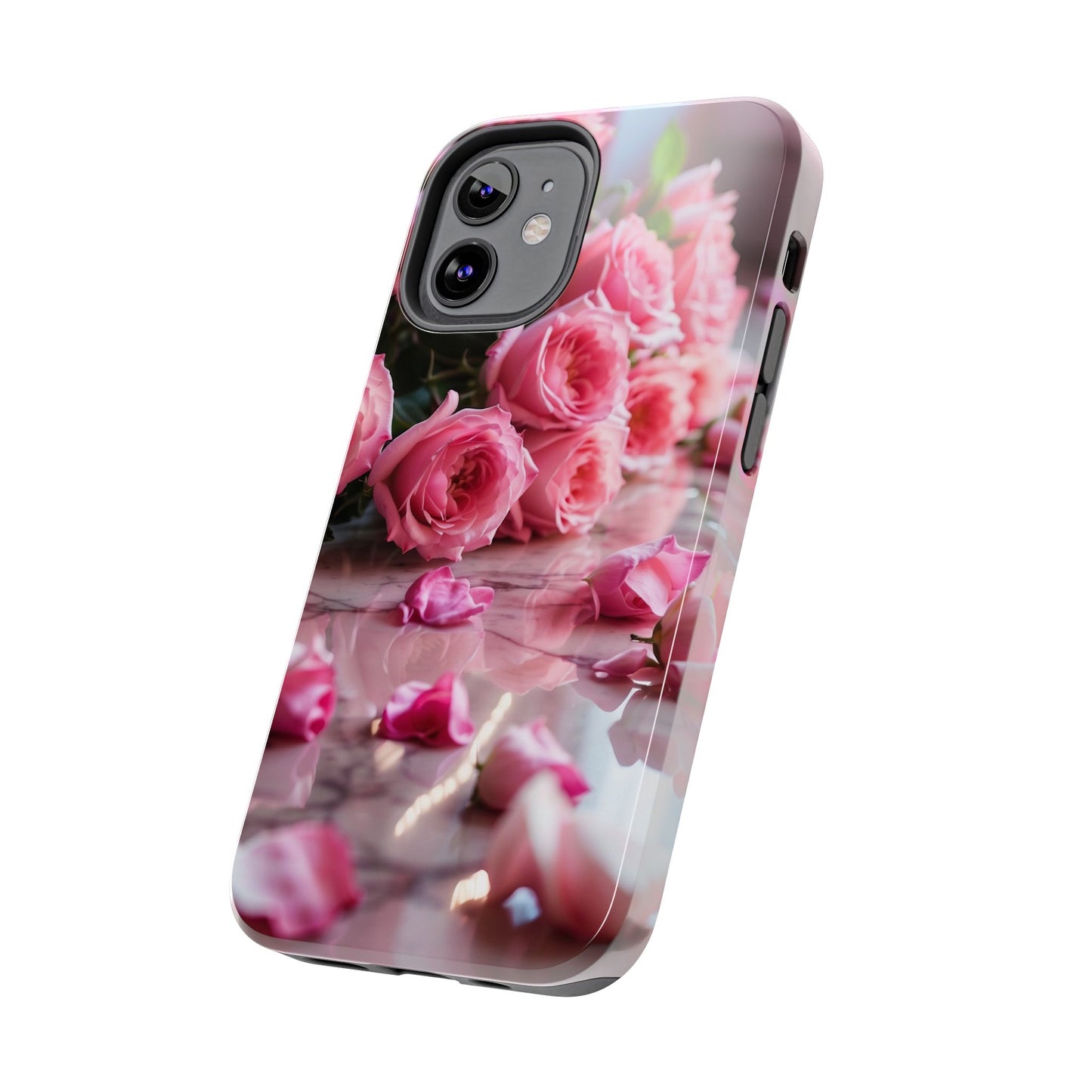 pink petals, floral iPhone Cover, flower Accessory, Cute Phone Protector, seasonal Tech