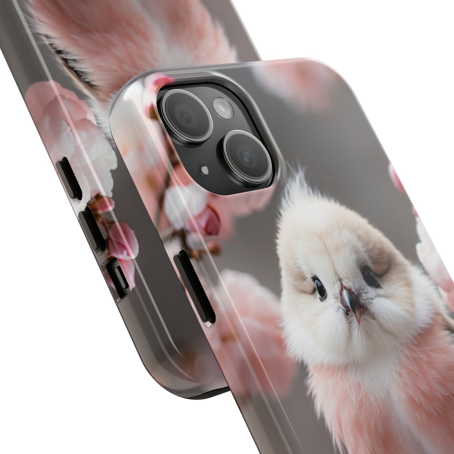 Cherry blossom pink bird Tough Phone Case iPhone 15 accessories