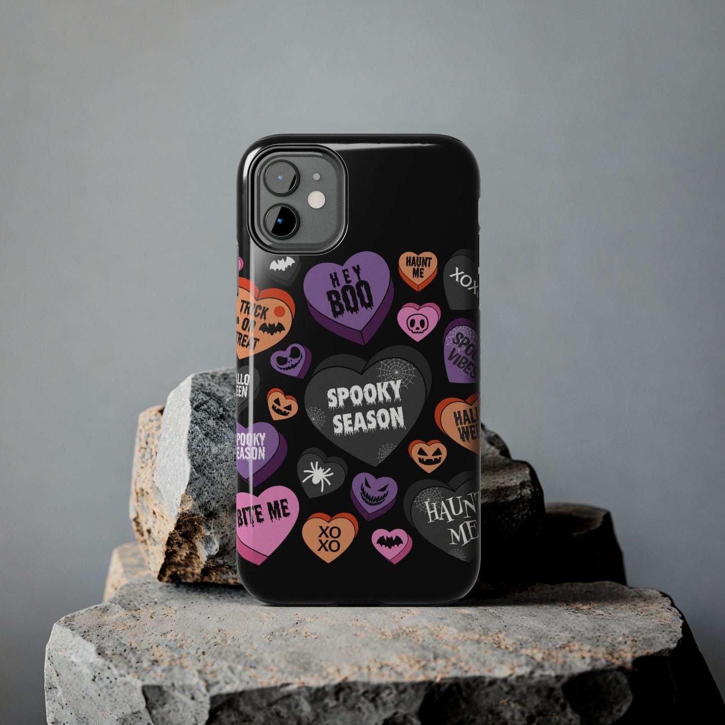 Spooky candy hearts iPhone cases models 11-15!