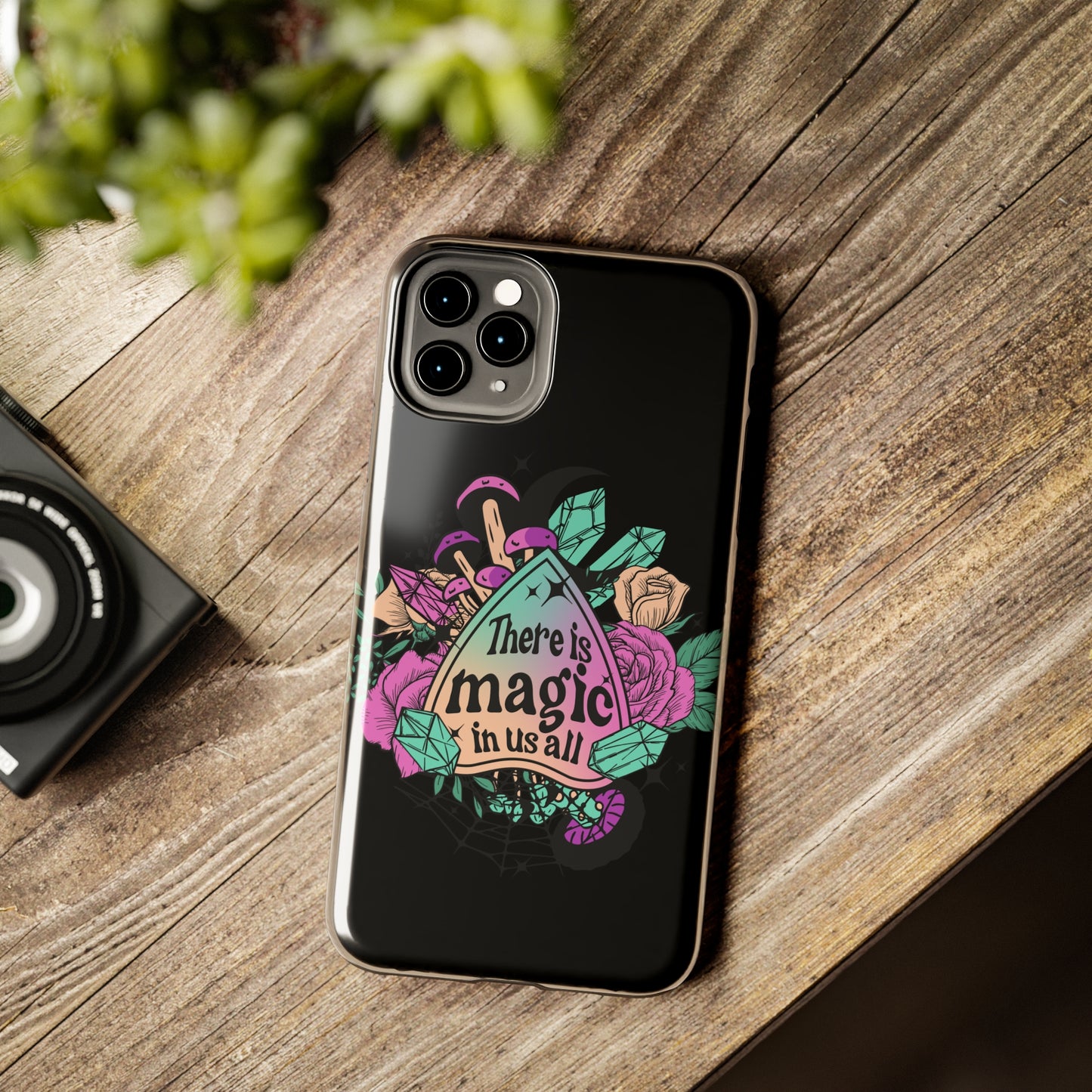 There is magic in all of us, crystals themed/ Tough iPhone Case/ Halloween/ spiritual