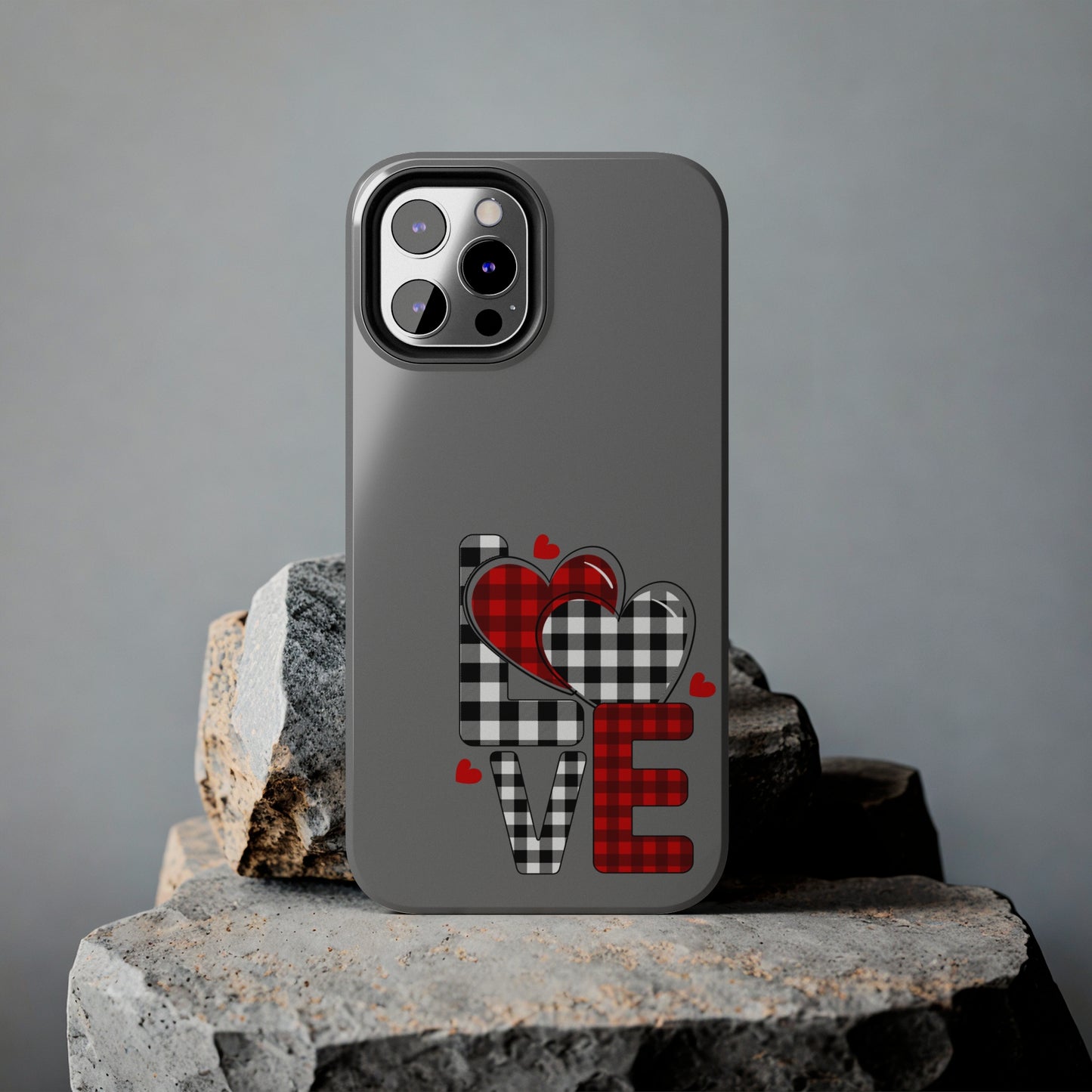 Grey LOVE/ Tough iPhone Case