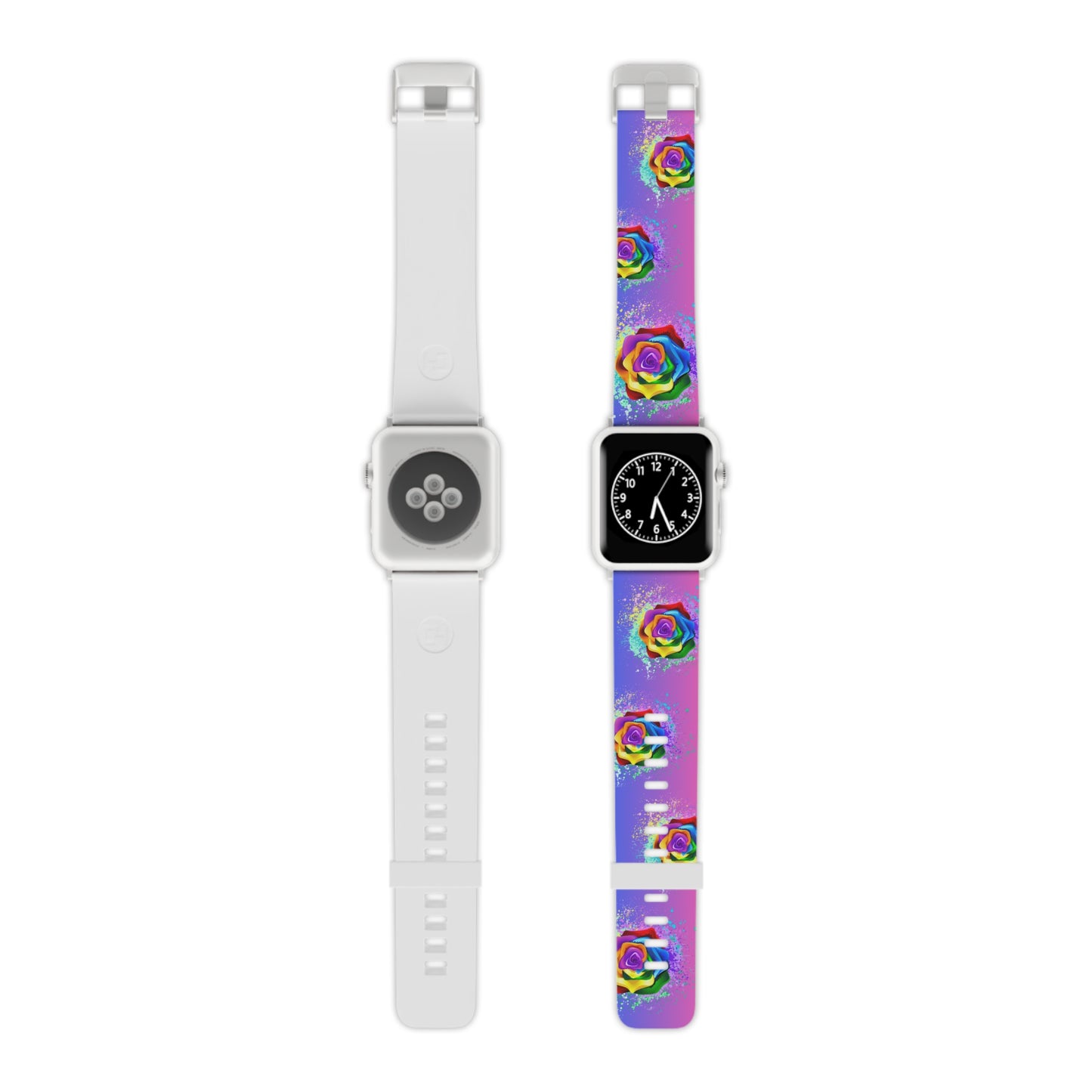 Psychedelic rose Watch Band for Apple Watch Series 1-9, SE and Ultra, 38-40mm/ 42-44mm