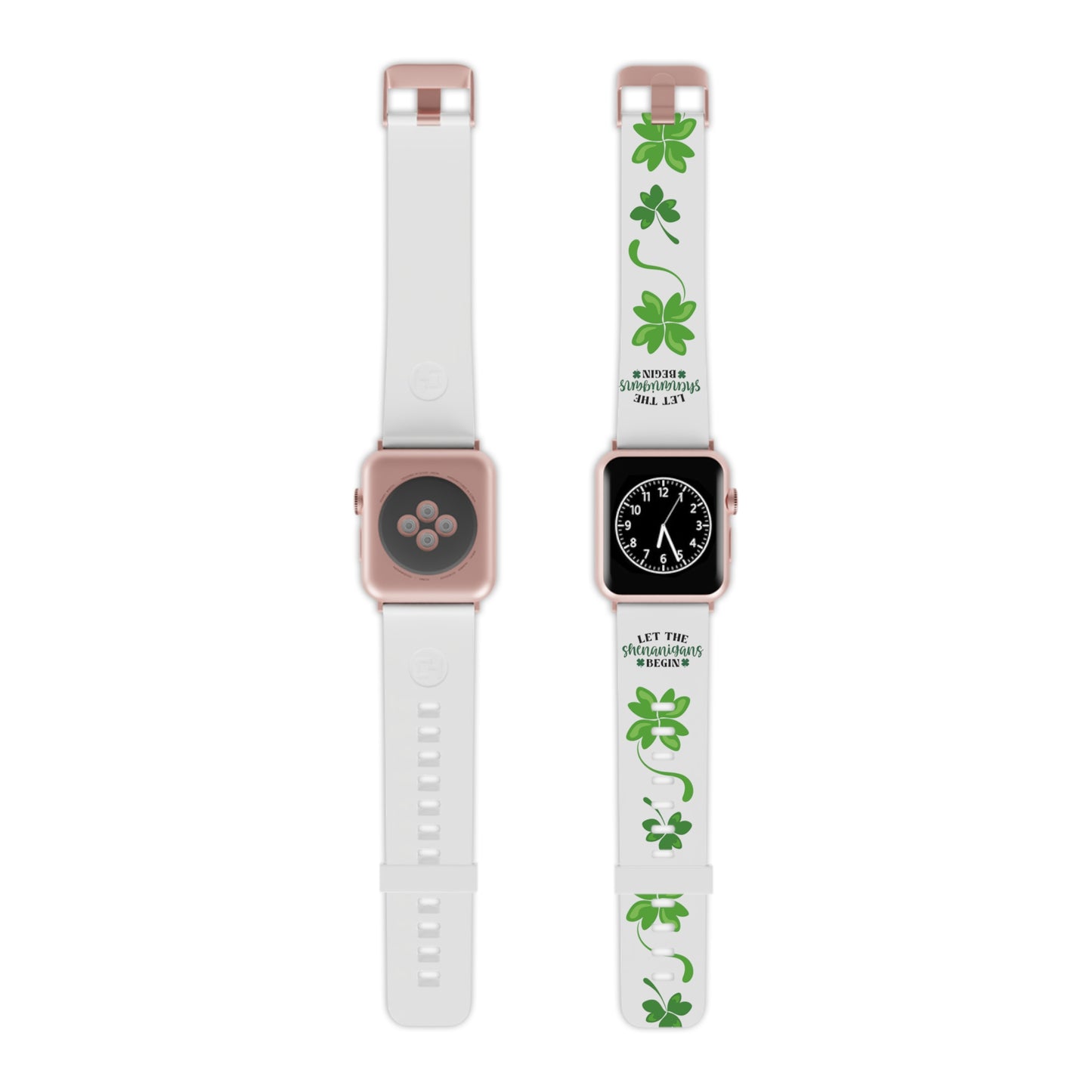 Let the shenanigans begin, shamrock Watch Band for Apple Watch  Series 1-9, SE and Ultra, 38-40mm/ 42-44mm