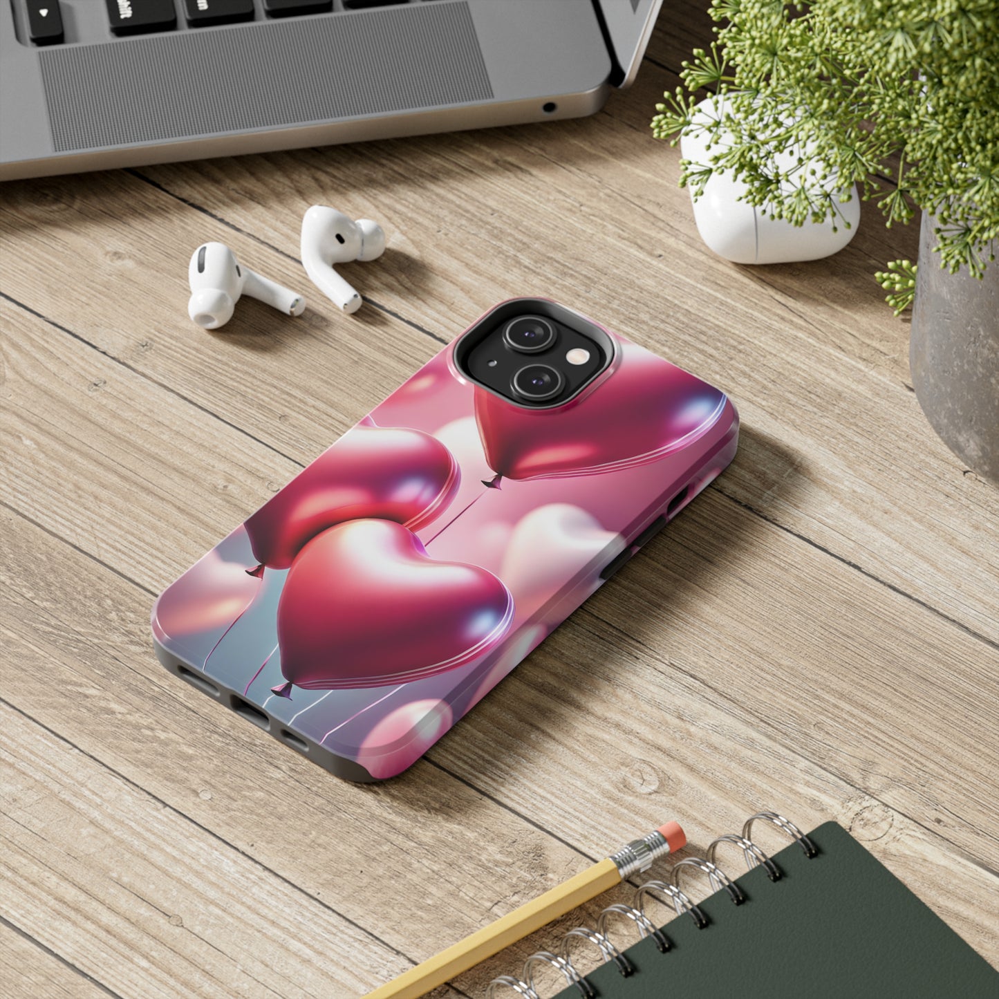 Floating hearts Tough iPhone Case iPhone 14 accessories