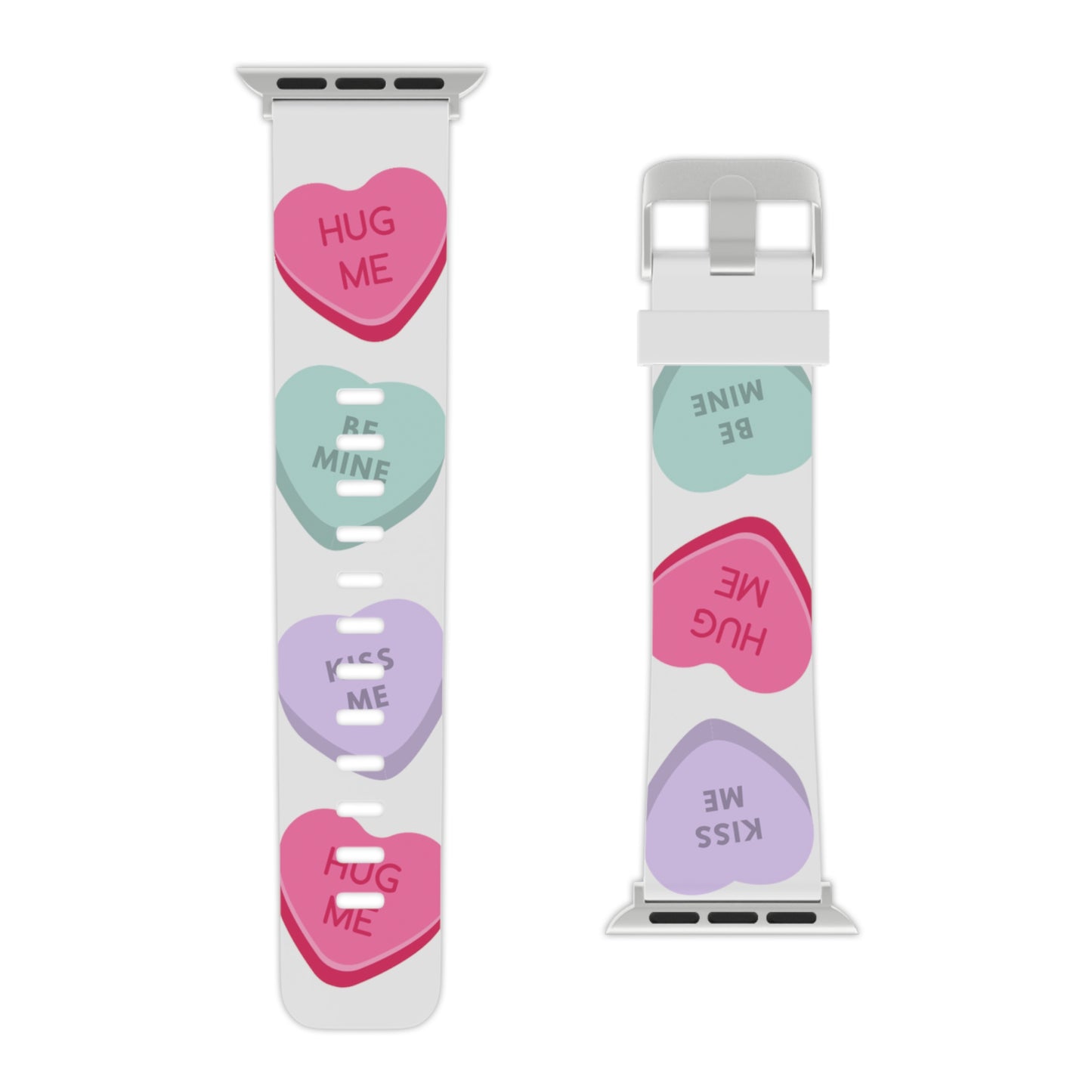 Candy hearts Watch Band for Apple Watch Series 1-9, SE and Ultra, 38-40mm/ 42-44mm