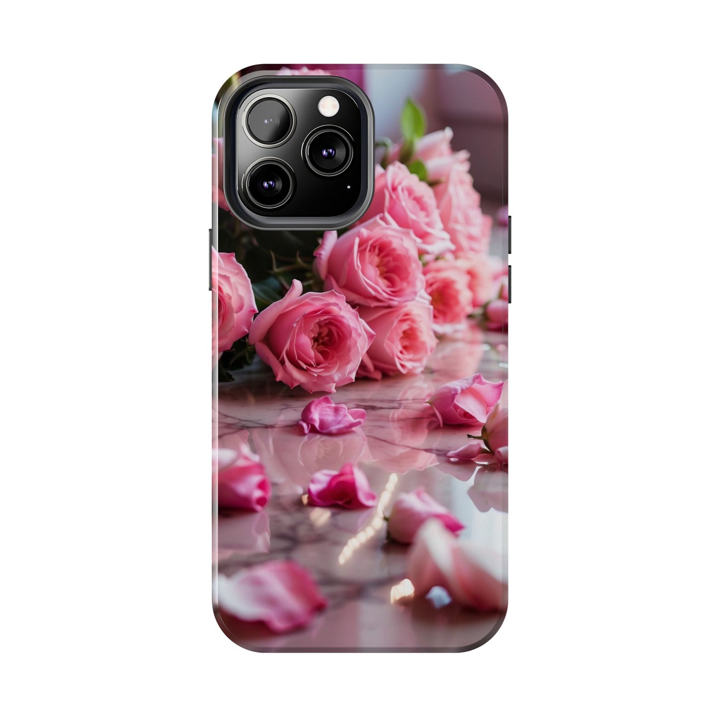 pink petals, floral iPhone Cover, flower Accessory, Cute Phone Protector, seasonal Tech