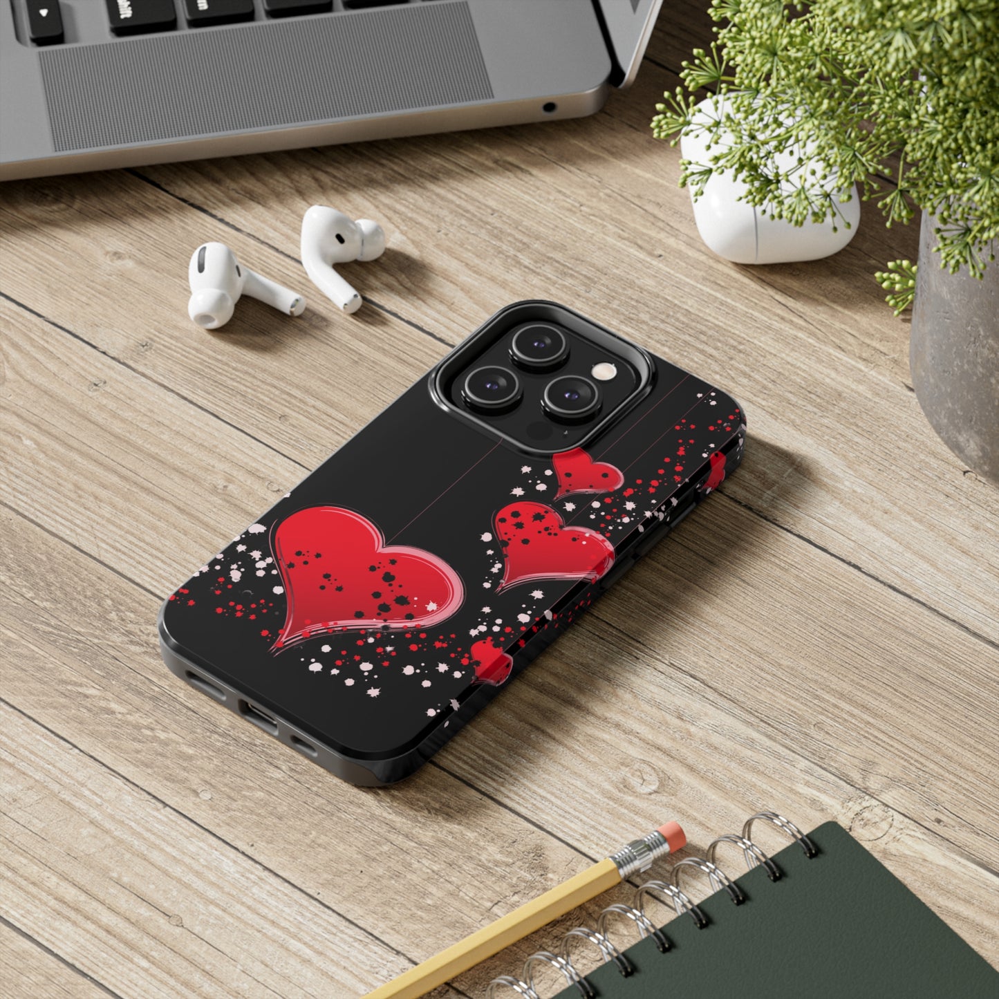 Heart on a string/ Tough iPhone Case/ iphone accessories/ Valentines Day