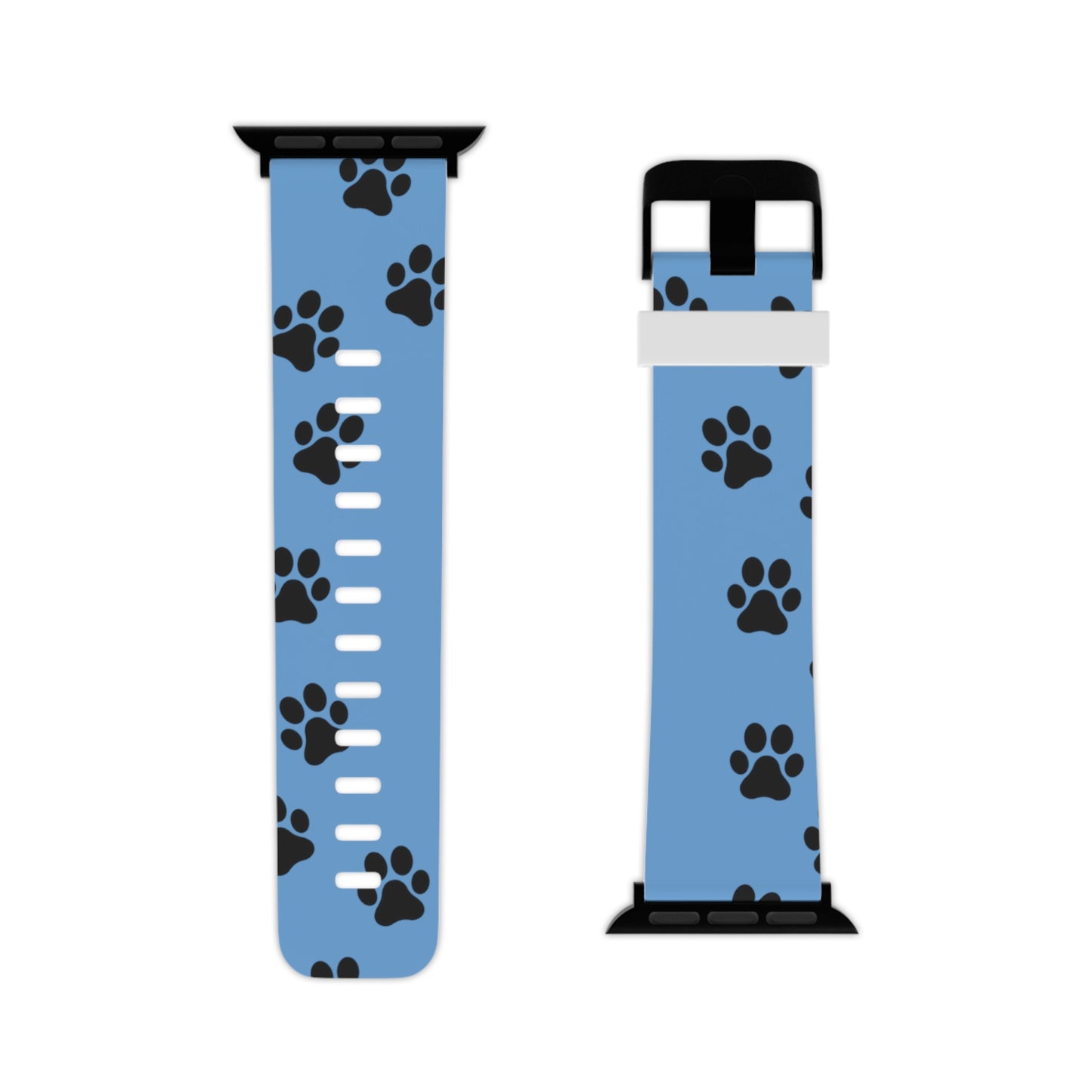 Blue traveling paws Watch Band for Apple Watch Series 1-9, SE and Ultra, 38-40mm/ 42-44mm