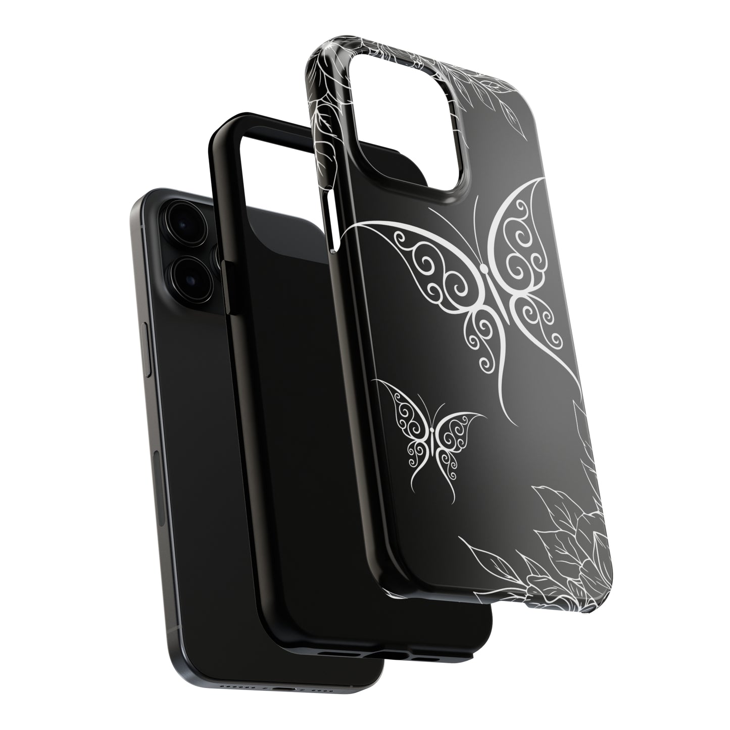 Black & White butterfly/ Tough IPhone Cases/ Nature