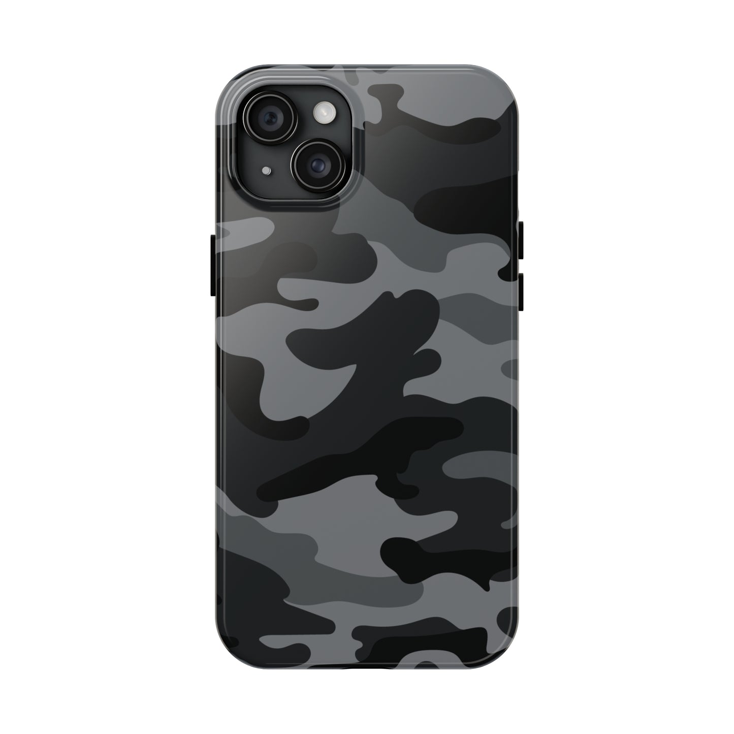 Black & Grey Camo Tough iPhone Case iPhone 15 accessories