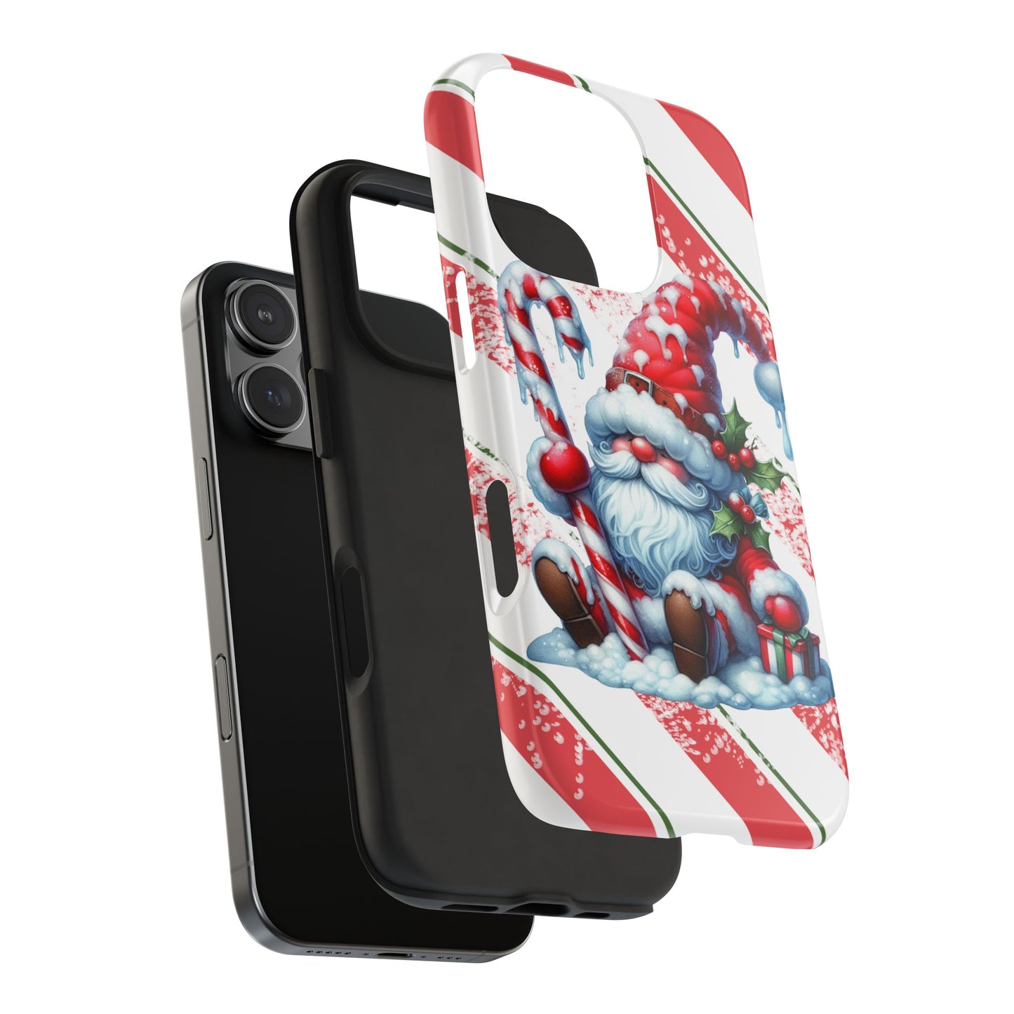 Santa Gnome iPhone 16 Case, Christmas iPhone Cover, Festive Holiday Accessory, Cute Xmas Phone Protector, Winter Santa Tech