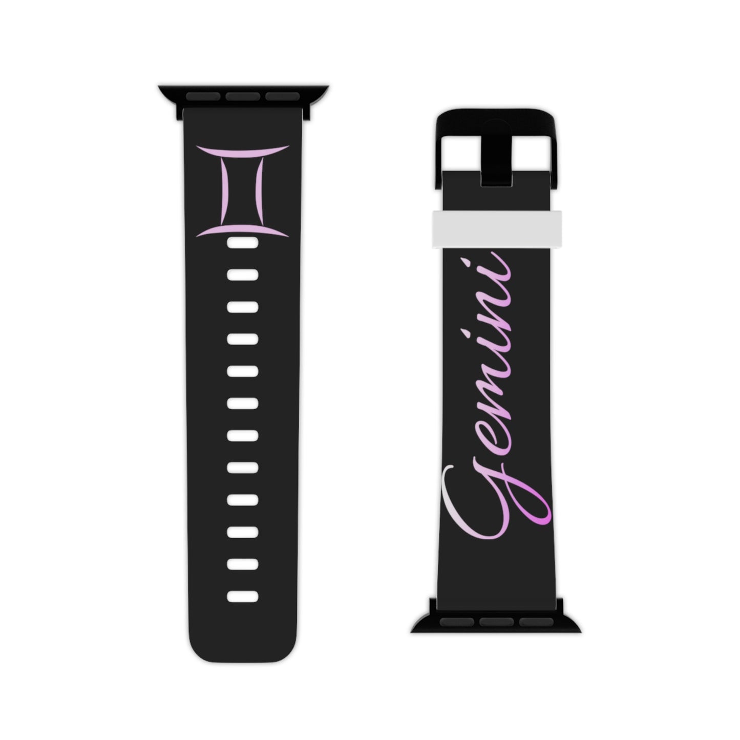 Pink & Black Gemini Watch Band for Apple Watch Series 1-9, SE and Ultra, 38-40mm/ 42-44mm