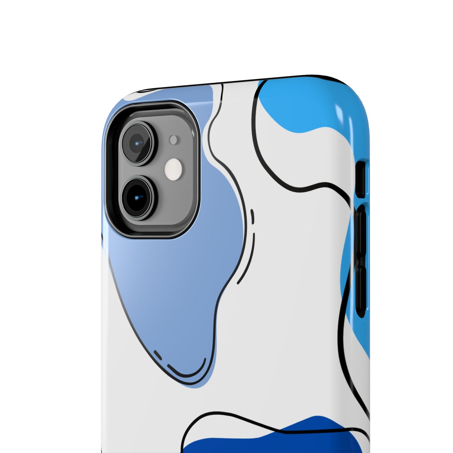 Blue Boho/ Tough iPhone Case/ Abstract