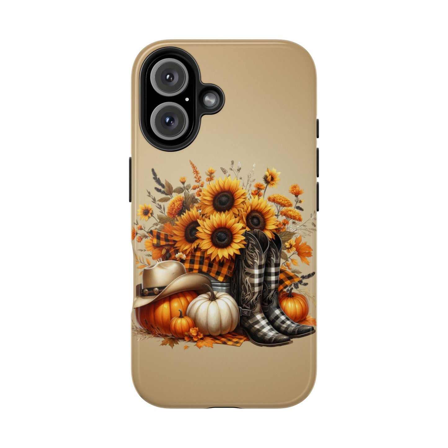 Cute fall cowgirl, fall iPhone Cover, Festive Holiday Accessory, Cute fall Phone Protector, seasonal Tech