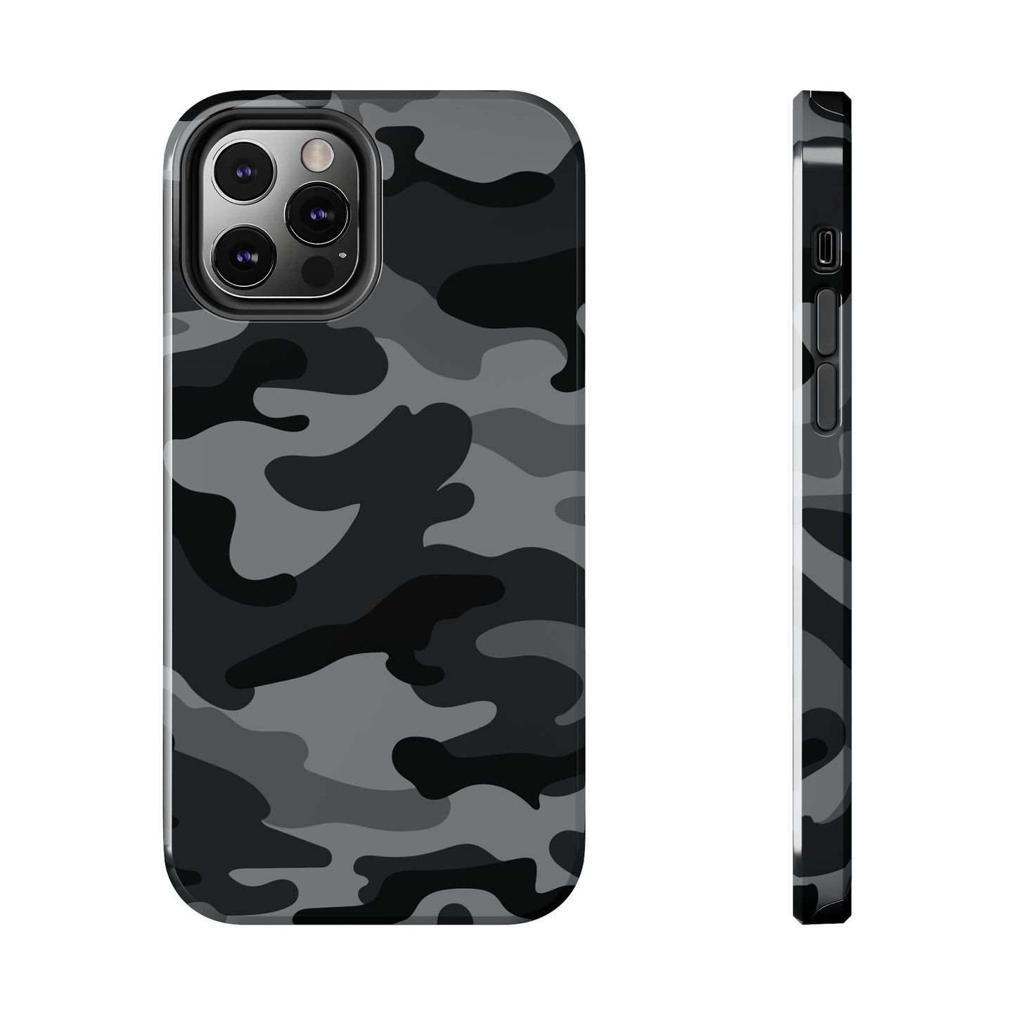 Black & Grey Camo Tough iPhone Case iPhone 15 accessories