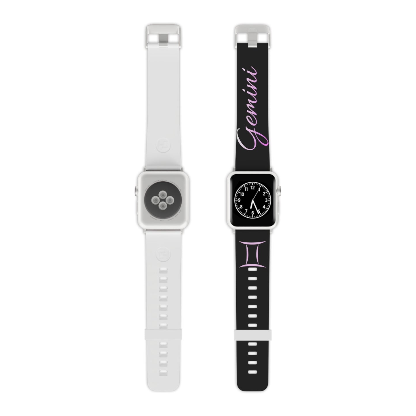 Pink & Black Gemini Watch Band for Apple Watch Series 1-9, SE and Ultra, 38-40mm/ 42-44mm