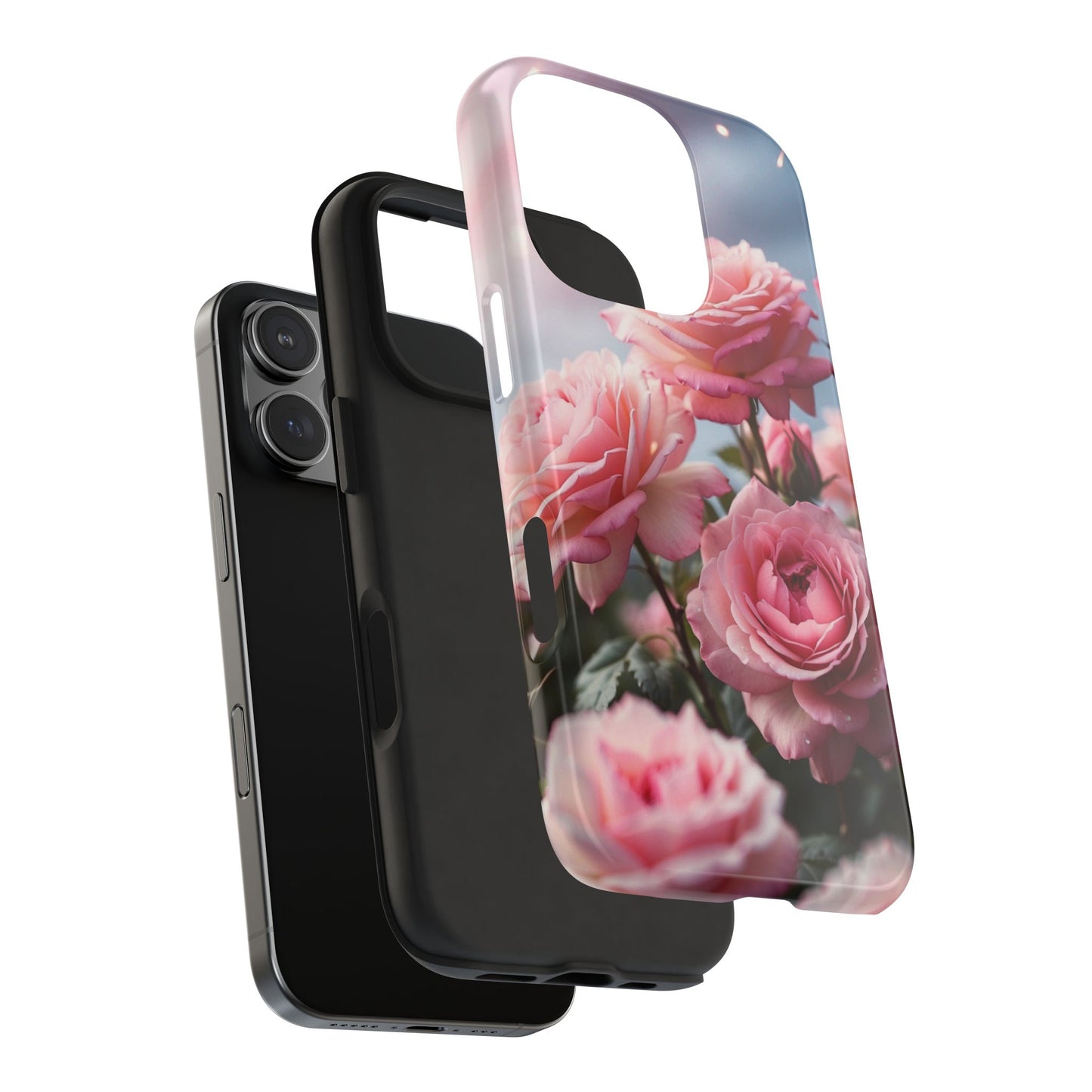 pink roses, floral iPhone Cover, flower Accessory, Cute Phone Protector, seasonal Tech