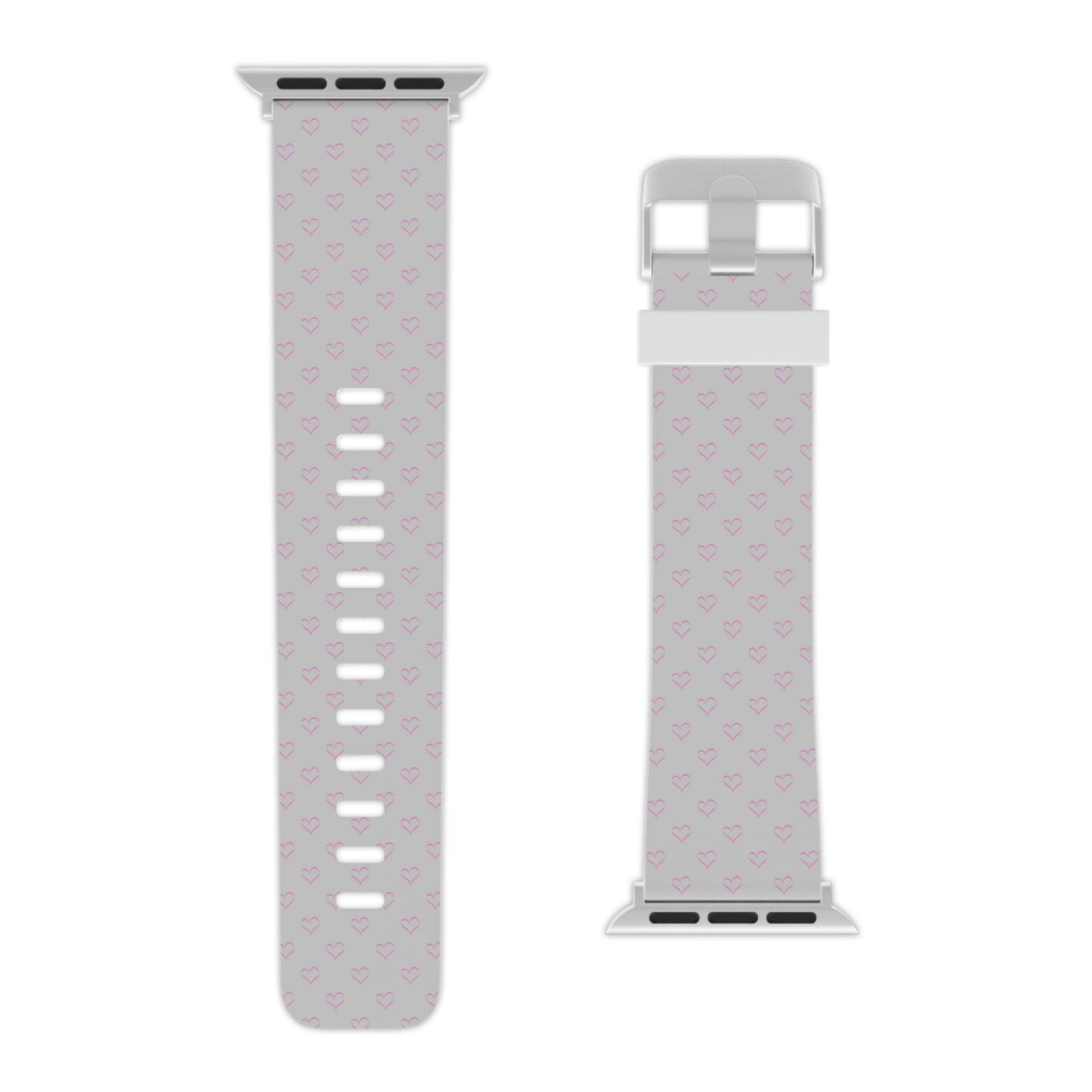 Baby pink hearts Watch Band for Apple Watch Series 1-9, SE and Ultra, 38-40mm/ 42-44mm