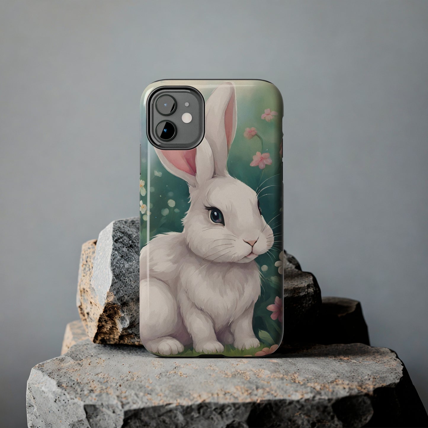 Watercolor bunny Tough Phone Case iPhone 14 accessories